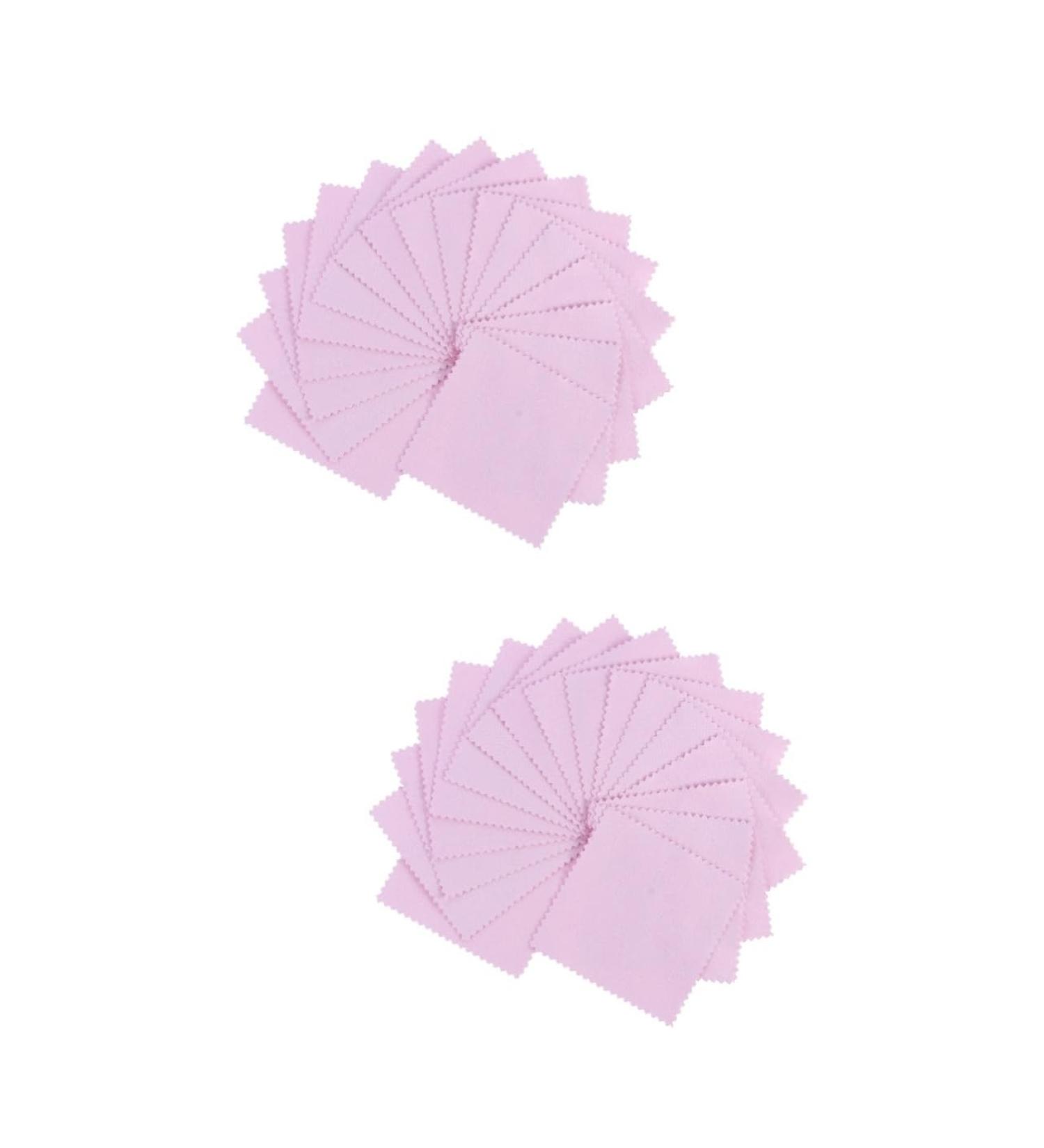 FRCOLOR 200 Pcs Lens Cleaning Cloth - Silver Wiping Cloths for Eyeglasses & Cleaning Tool - Double Layer Fiber Maintenance Supplies for Men - Pink Waist Belt Included - Buy Online on GoSupps.com