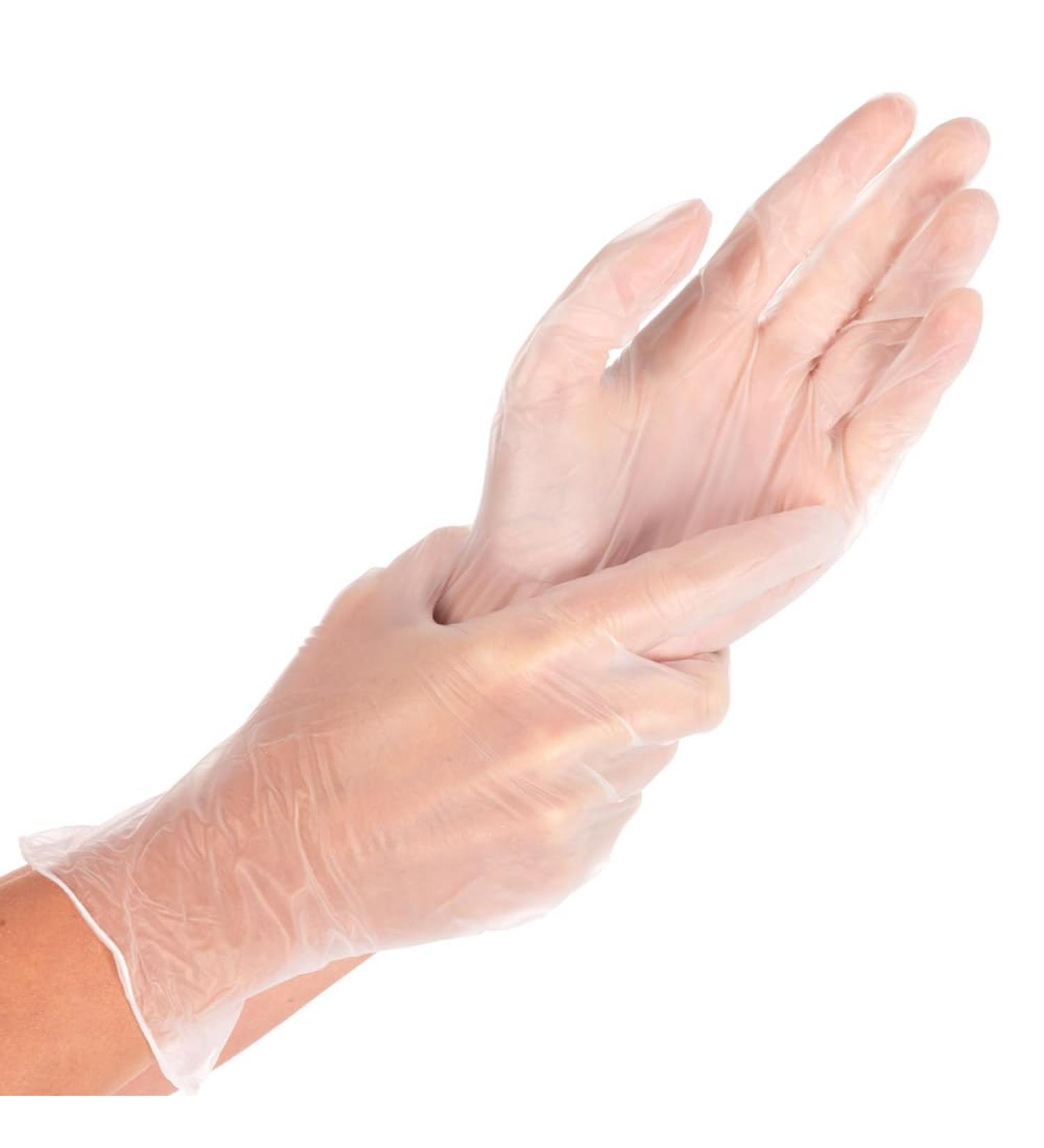 Franz Mensch Hygostar Vinyl Gloves - Powder-Free Disposable Latex-Free 1000 pcs - Ideal Light Transparent Size 10/XL - Buy Online on GoSupps.com