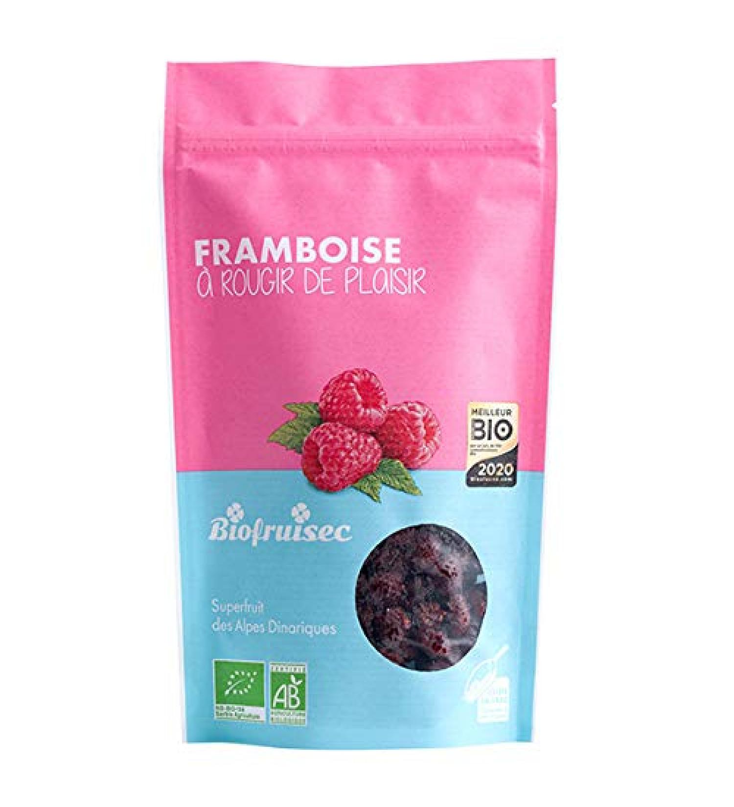 Biofruisec - Dried European Raspberries 100g - Sold per unit - Buy Online on GoSupps.com