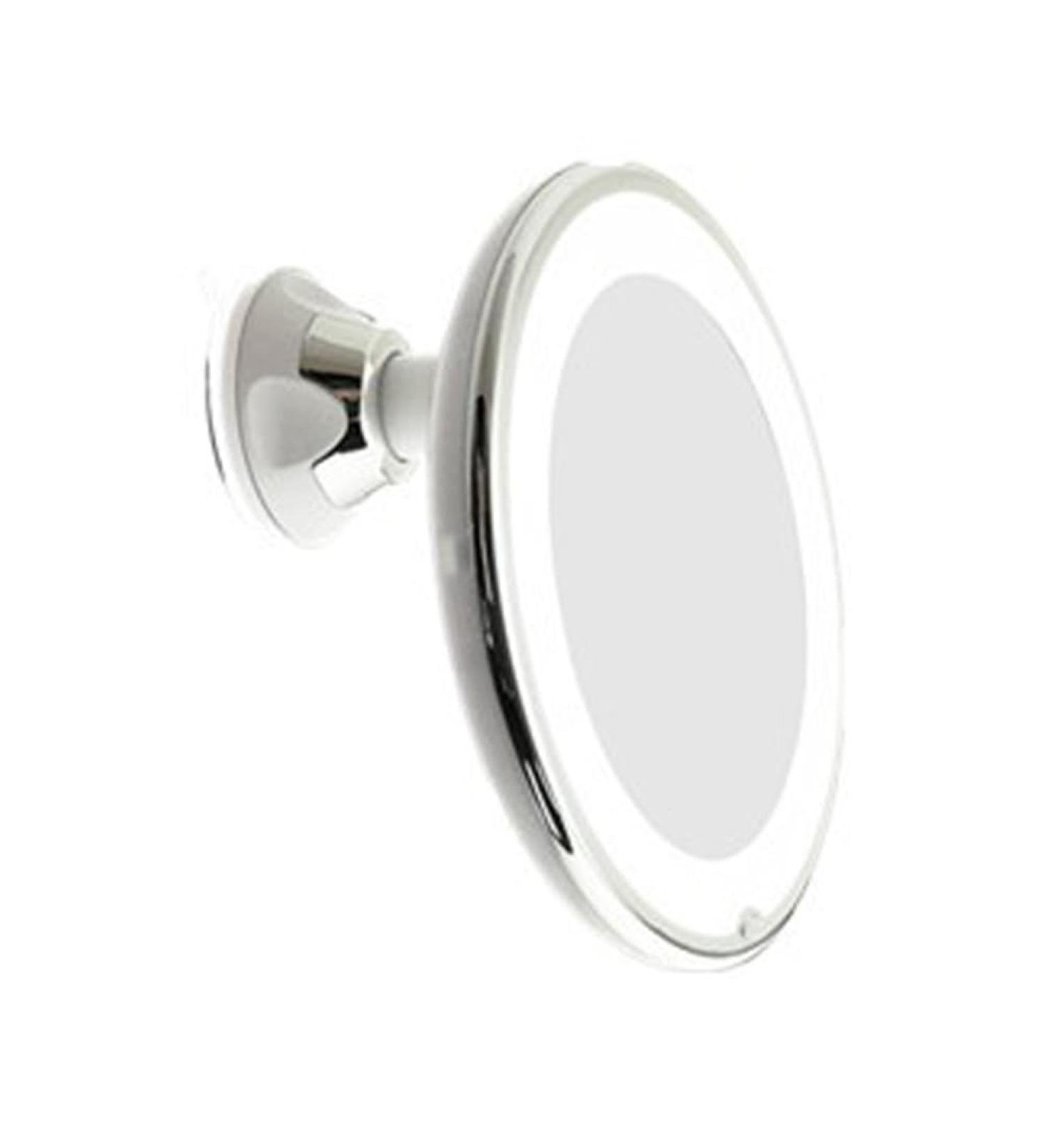 QUR 10X Magnifying Mirror with Light Makeup Mirror with Lights Dimmable LED Makeup Mirror for Bathroom Bedroom Hotel Easy to Use - Buy Online on GoSupps.com