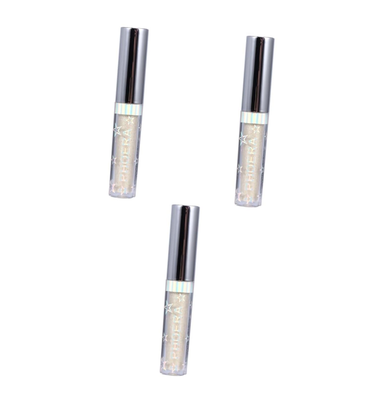 SKISUNO 3pcs Liquid Glitter Liquid Eyeliners Glow Makeup Eye Shadow Golden - Buy Online on GoSupps.com