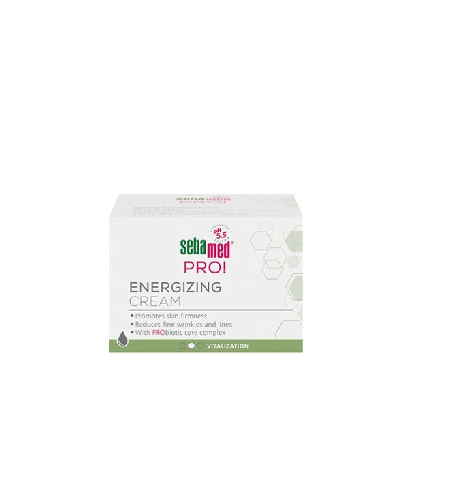 Sebamed Pro! Energy Cream - 50 ml The energy care complex present in Sebamed Pro! Energy cream with biography Gatuline® RC of beech outbreaks. 30 ml size