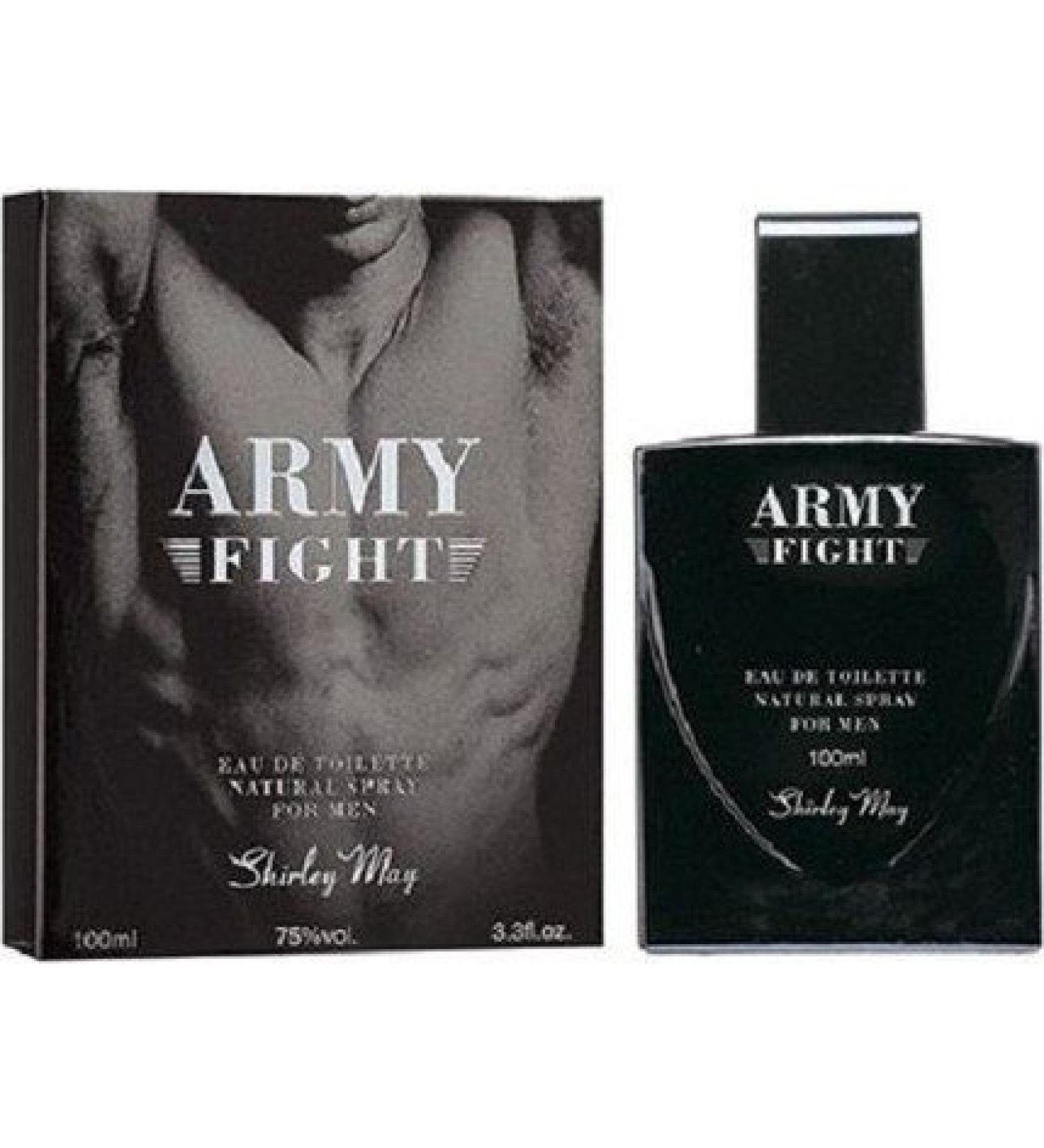 Army Fight for Men EDT - 100 ML (3.4 oz)| Fragrance Features Top Notes of Citrus Spices and Base Notes of Tonka Bean and Wood| Long Lasting Scent|Clean Fragrance| Royal Scent |by Shirley May - Buy Online on GoSupps.com