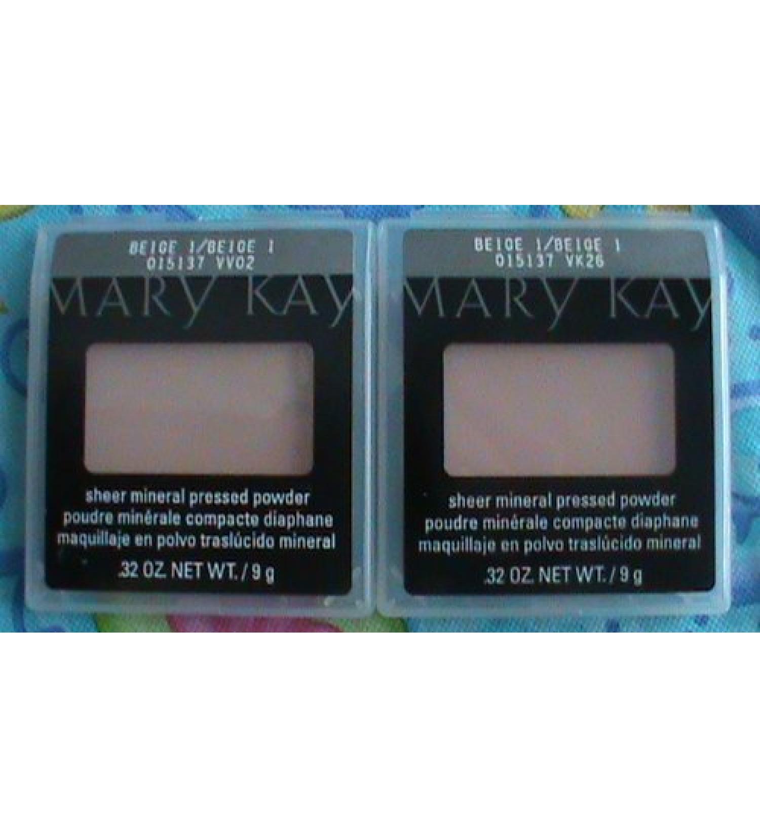 Mary Kay Lot 2 Beige 1 Sheer Mineral Pressed Powder Foundation New
