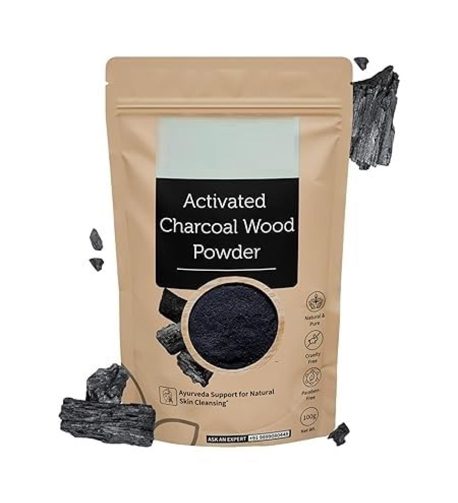 Activated Charcoal Powder For Skin - 100g - Buy Online on GoSupps.com
