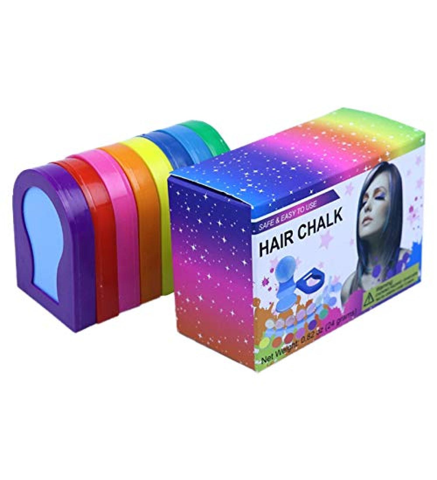 Decqerbe 8-Color Hair Dye Easy to Use Easy to Clean Disposable Hair Dye Powder Temporary Hair Powder - Buy Online on GoSupps.com