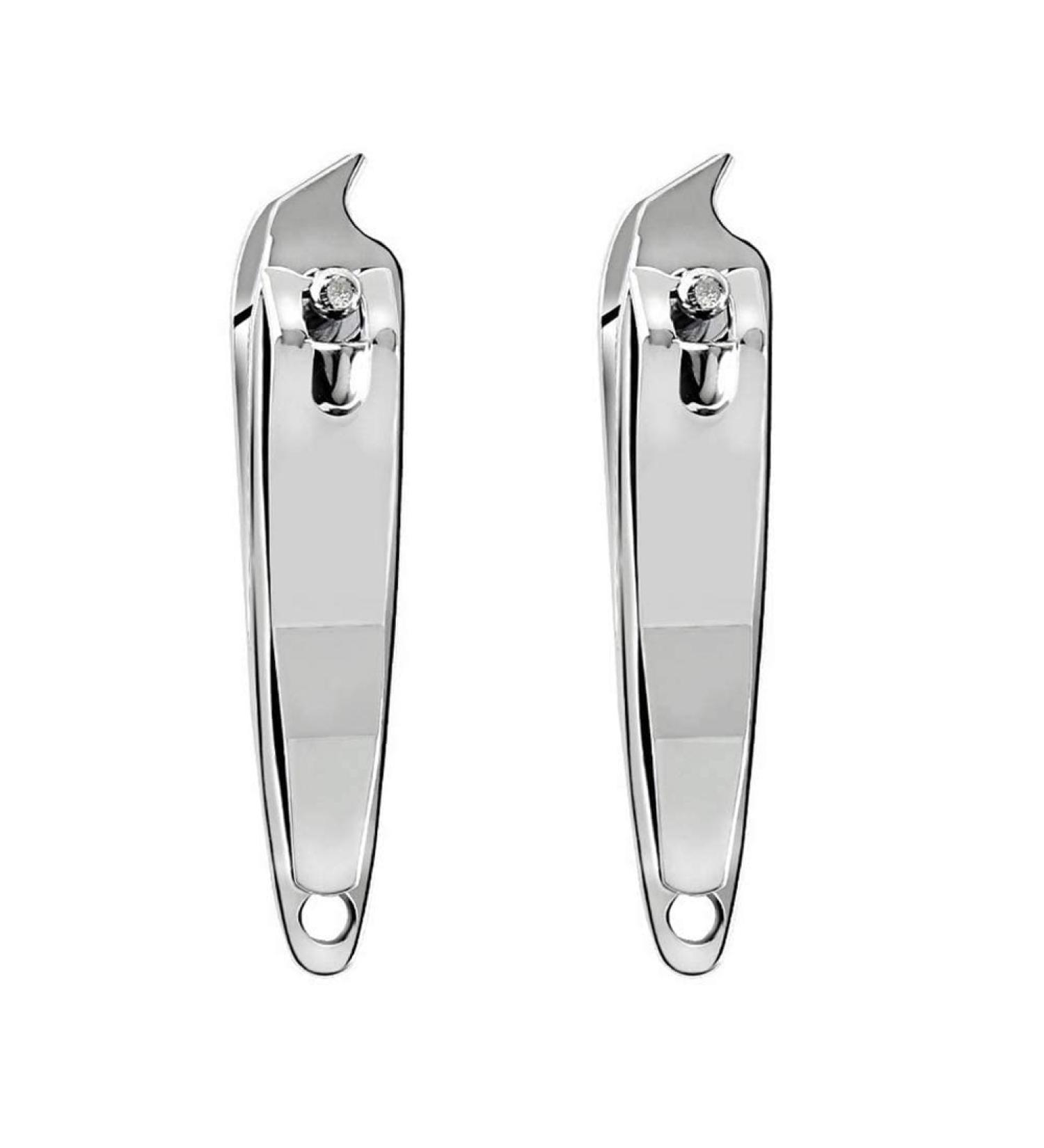 2 PCS Metal Slanted Edge Nail Clippers - Pedicure Manicure Tool for Precision Cutting - Buy Online on GoSupps.com