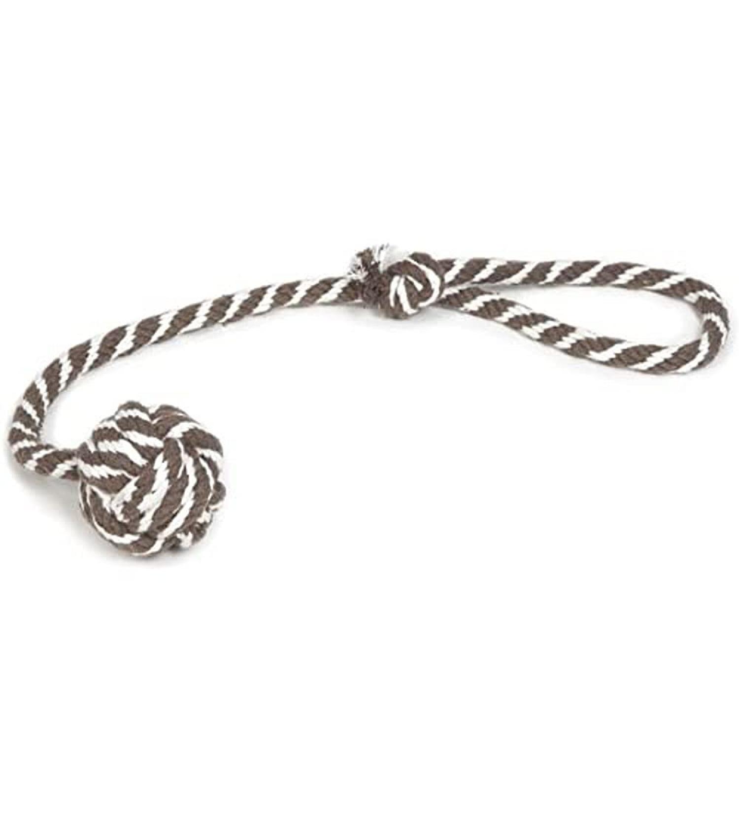 Beeztees 641199 Ball with cord 50 cm brown/beige Multi 50 cm