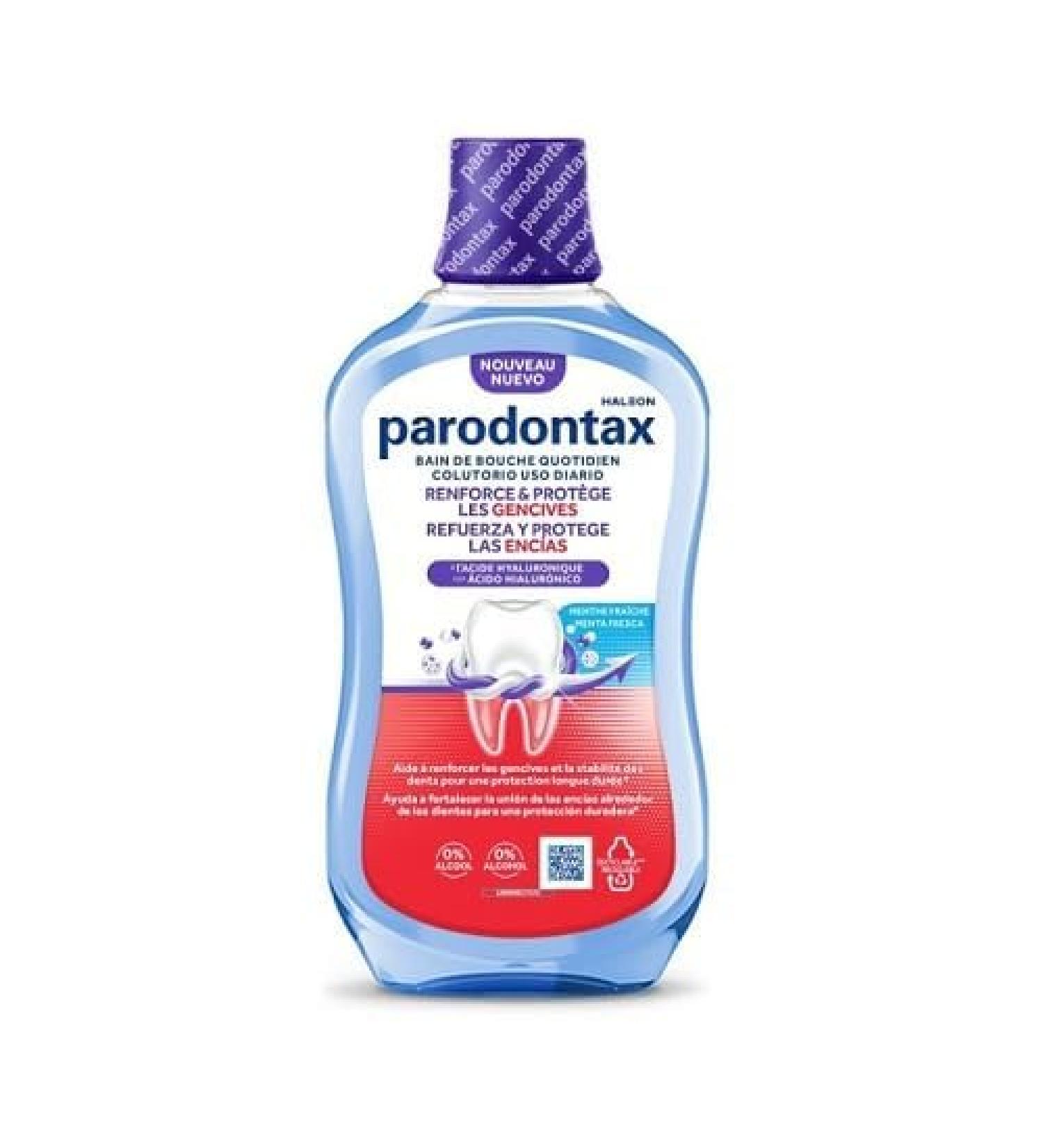 Parodontax Bain de Bouche Renforce & Prot ge Menthe Fra che 500ml - Buy Online on GoSupps.com