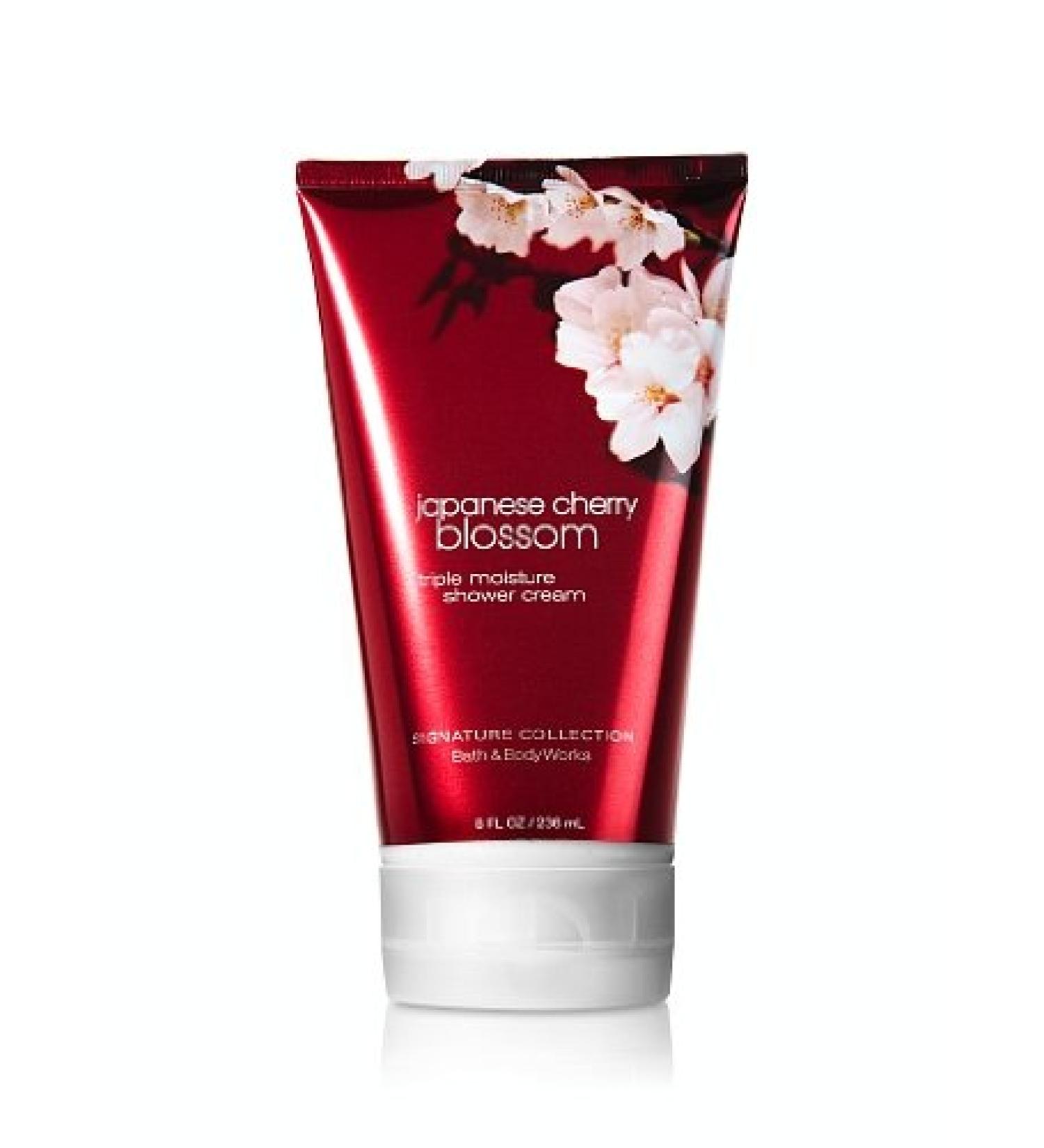 Bath and Body Works Signature Collection Japanese Cherry Blossom Triple Moisture Shower Cream