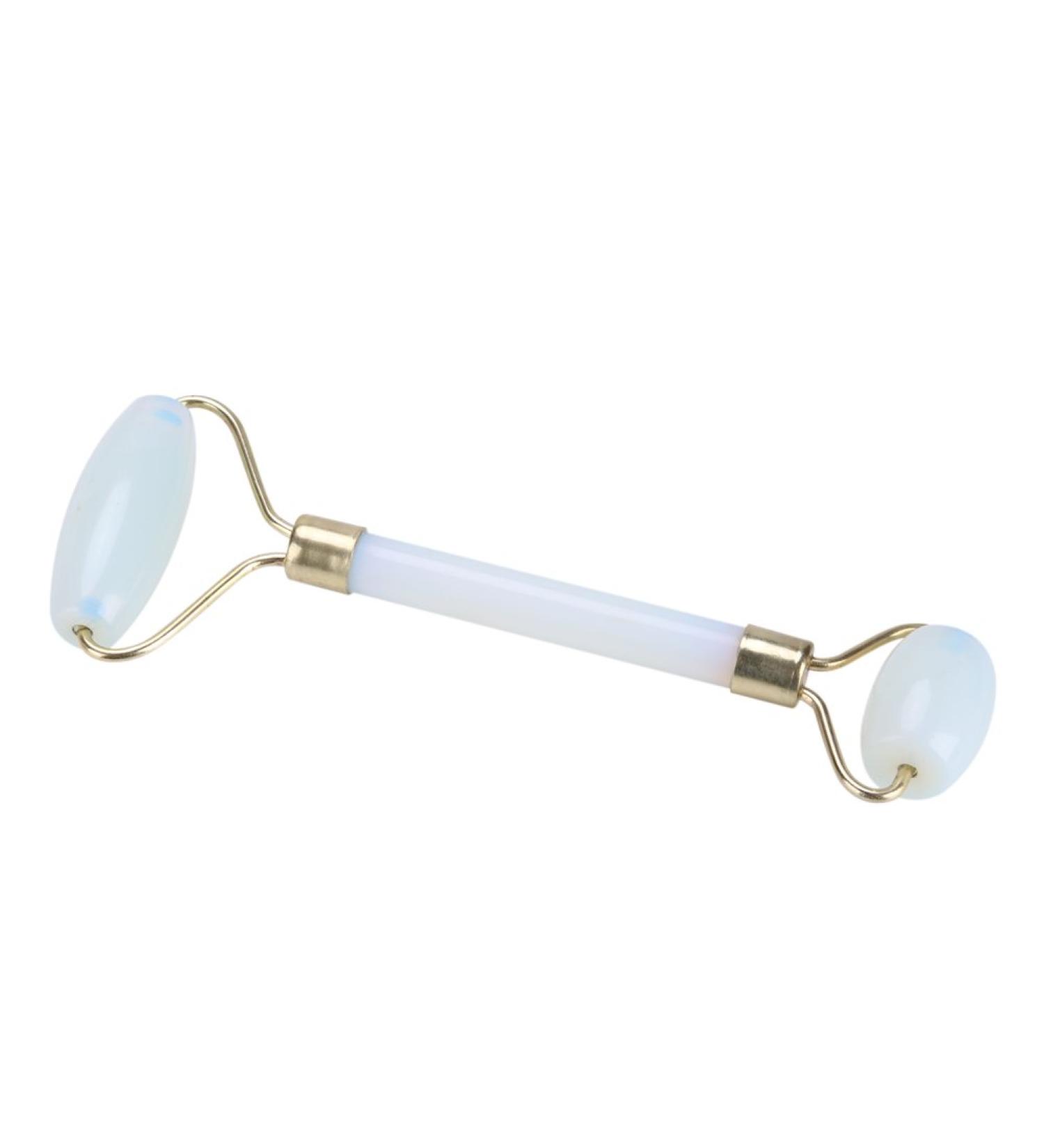 Verdant Touch Artificial Jade Roller - Double Head Face & Eye Massager | Anti-Aging Beauty Tool - Buy Online on GoSupps.com