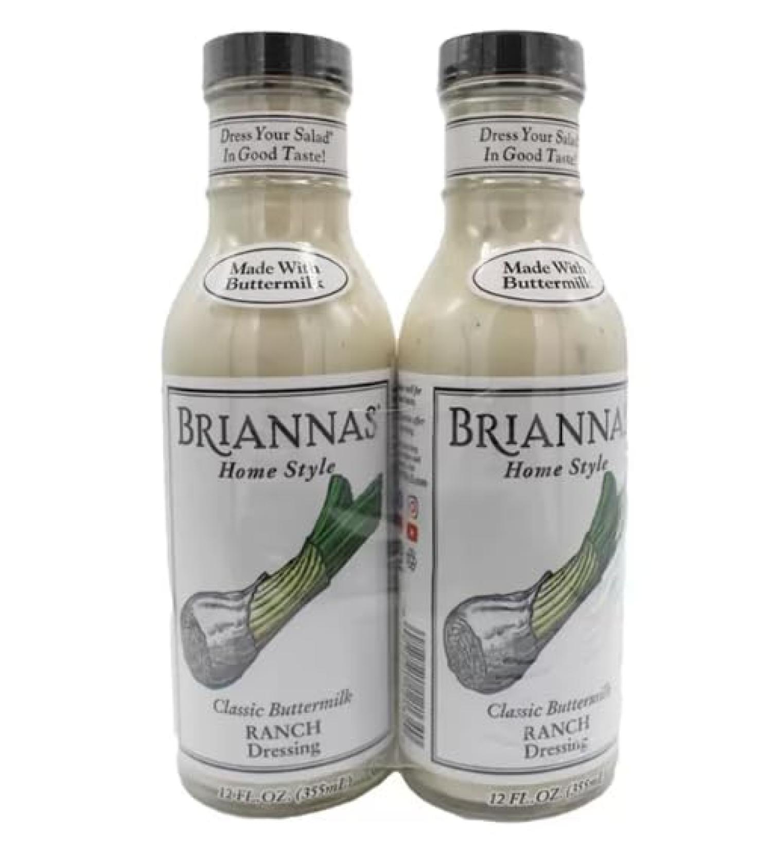 Briannas' Classic Buttermilk Ranch Dressing 2 x 355ml - Buy Online on GoSupps.com