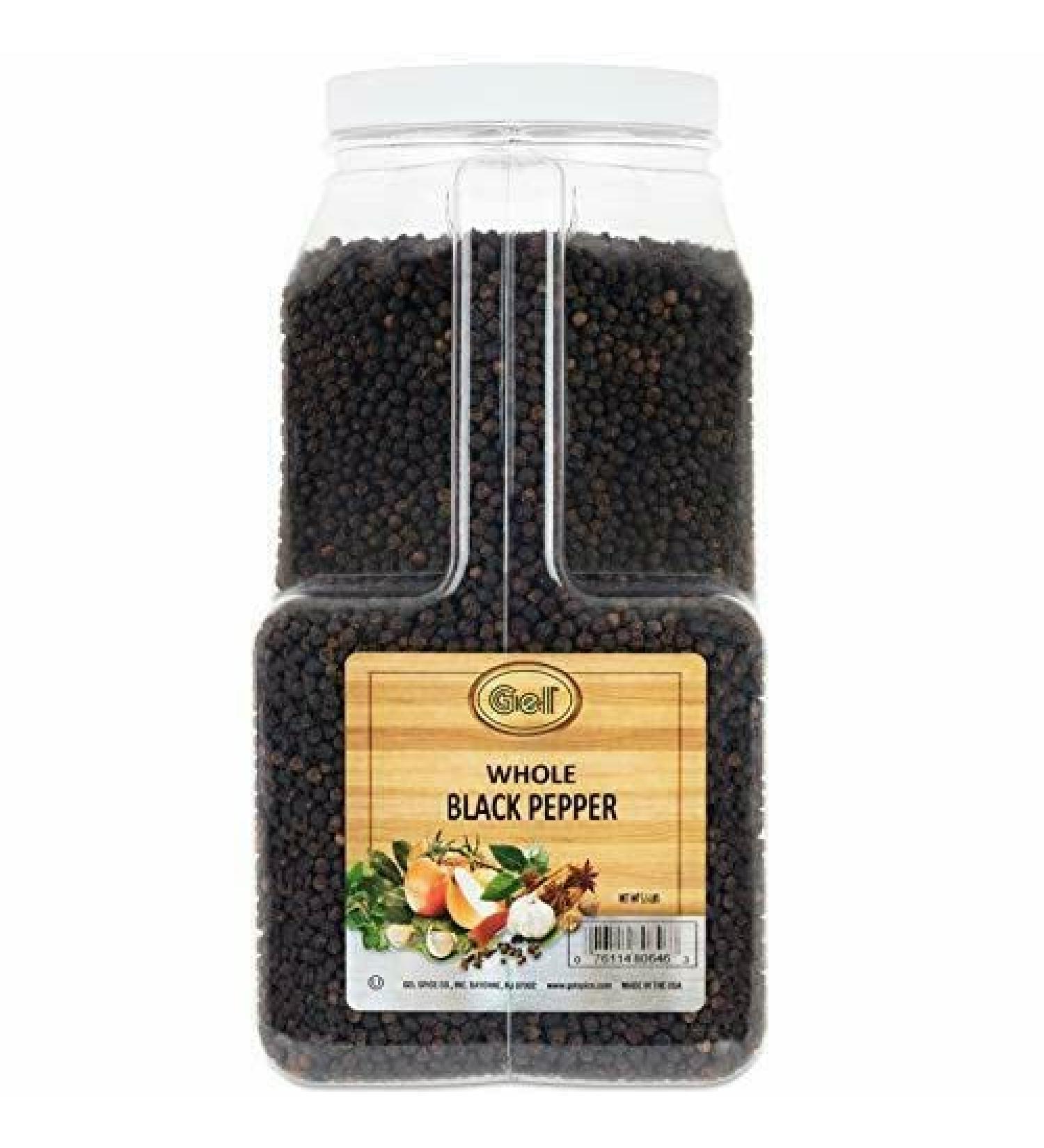 Gel Spice Peppercorn Whole Black Pepper Bulk - 5.5 LB