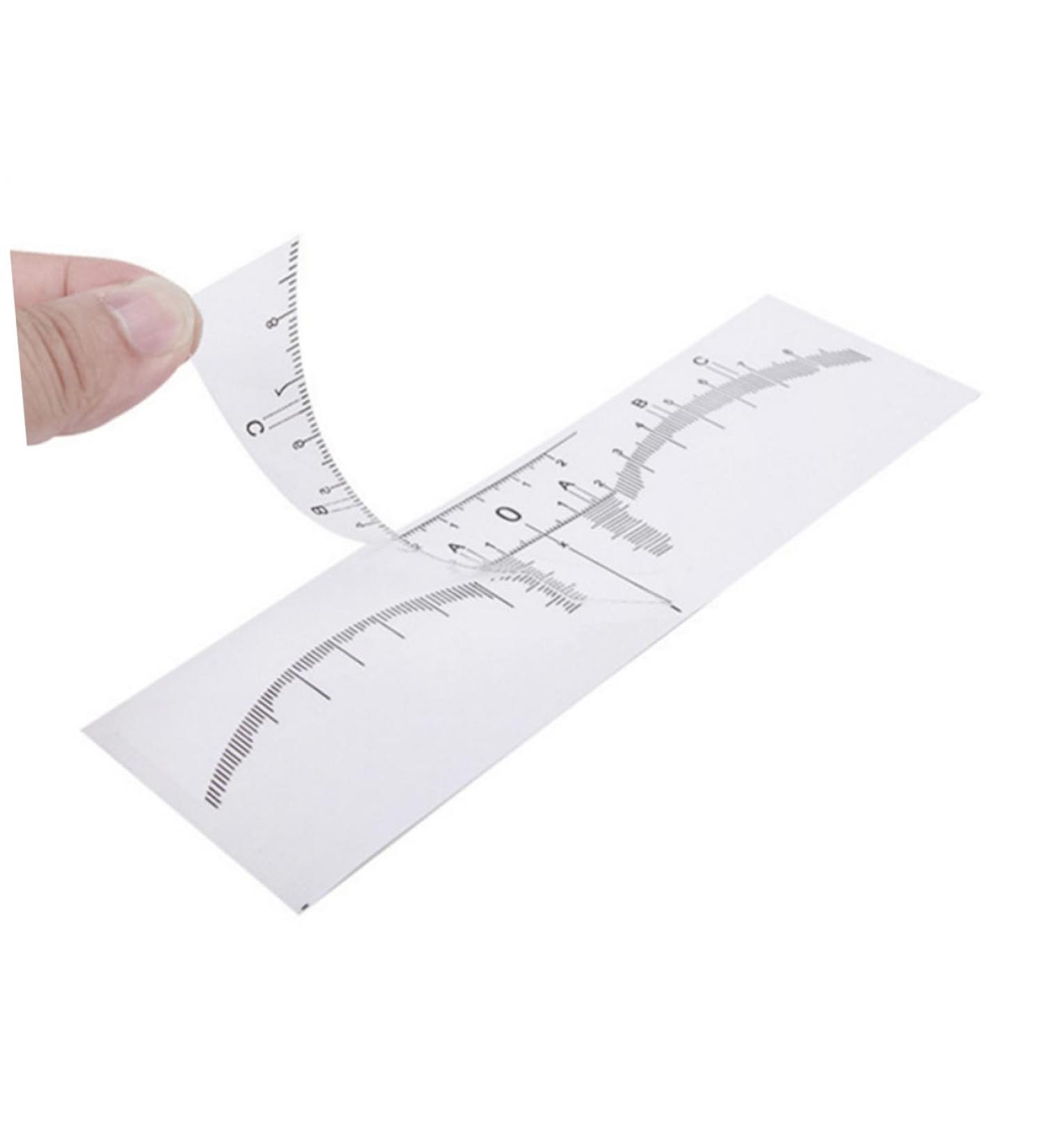 Ipetboom 10pcs Set Microblading Ruler Sticker Scale Ruler Eyebrow Stencil Eyebrow Stickers Make up - Buy Online on GoSupps.com