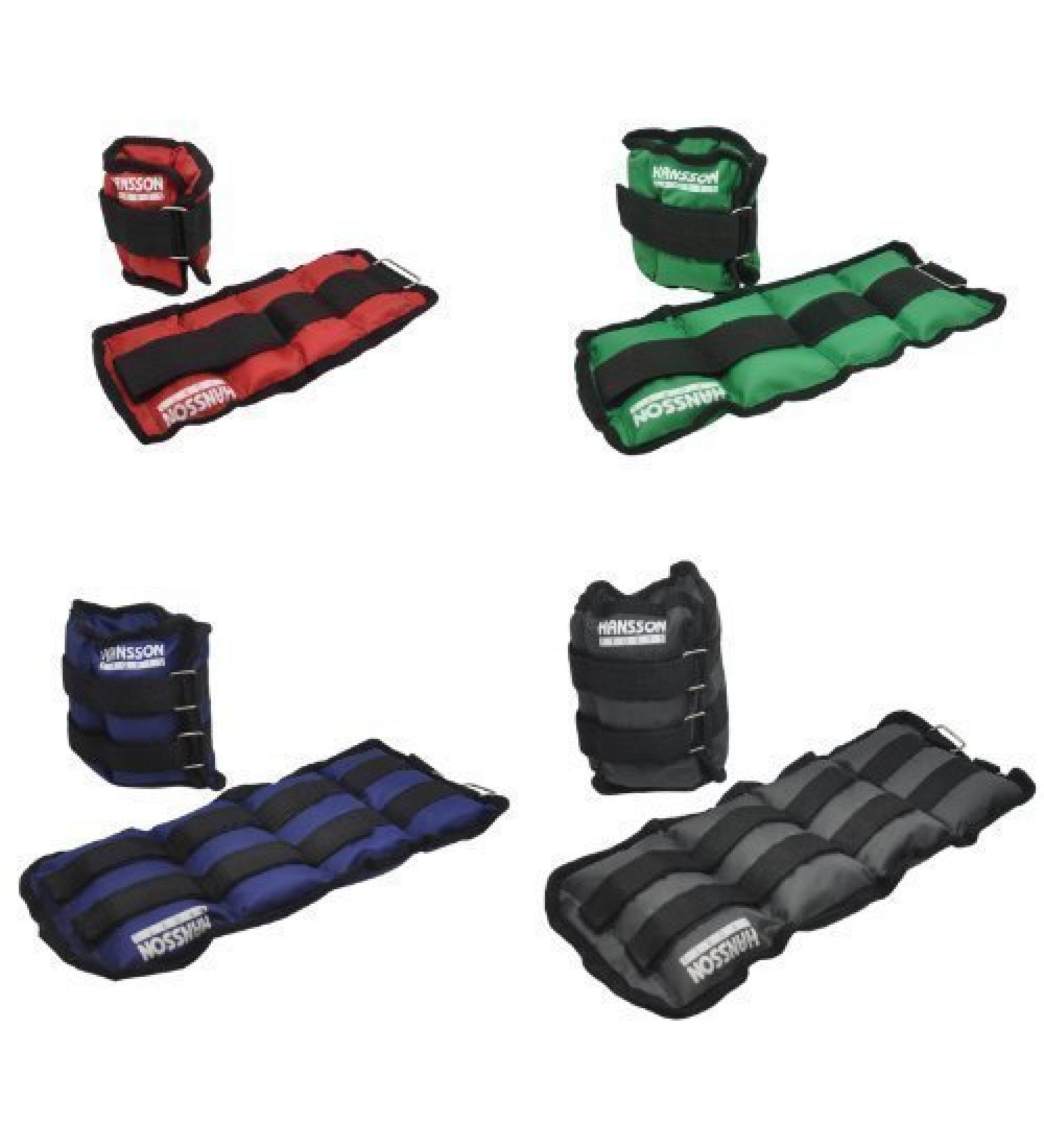 Hansson Sports Weight Cuffs - 2x0.5KG Running Weights for Foot/Hand Joints - Red | International Shipping - Buy Online on GoSupps.com