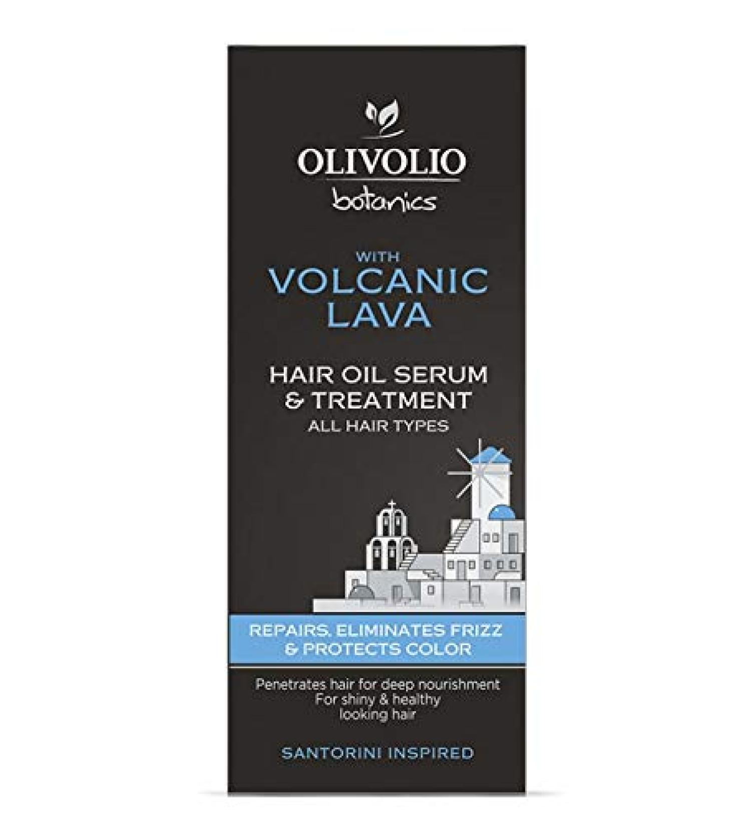 Olivolio botanics 98% Natural Volcanic Lava Hair Oil - Mineral Oil and Paraben Free - 90ml