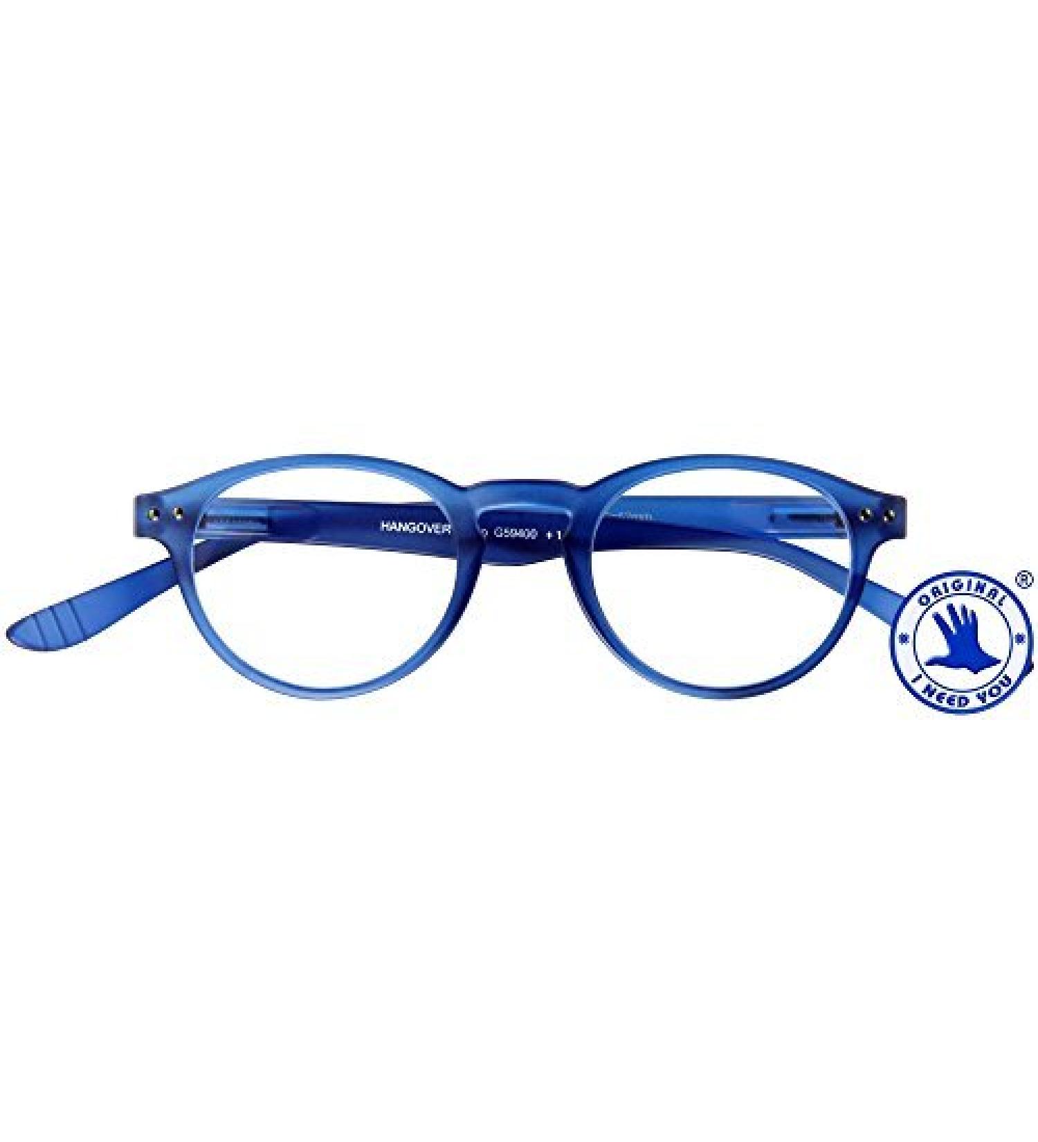 I Need You Reading Glasses Hangover Panto Blue Diopter: +3-200 g