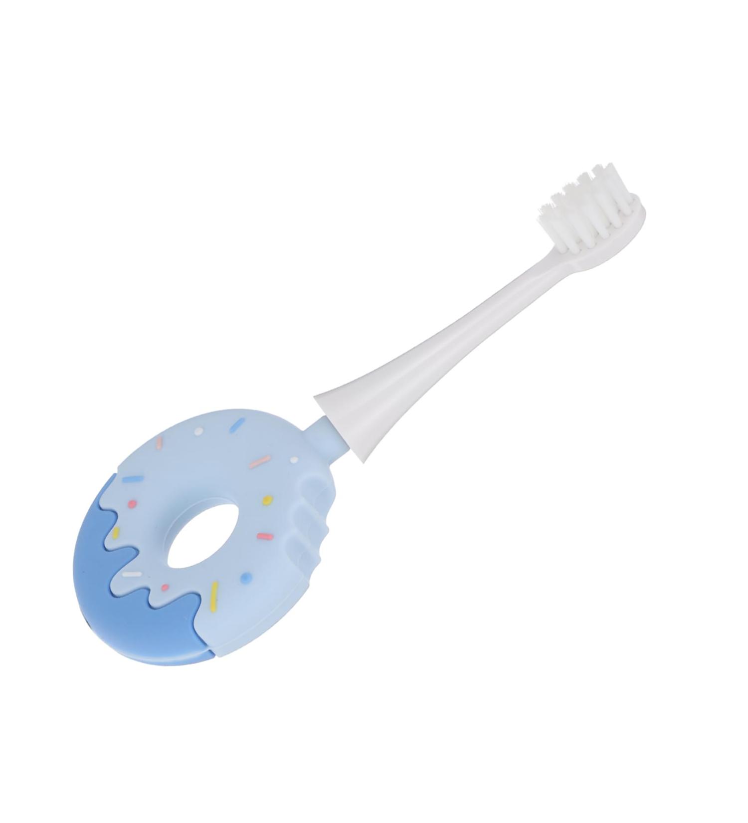 FOYTOKI Children's Toothbrush - Portable Silica Gel Cleaning Brush for Kids - 1 Pack - Blue - Buy Online on GoSupps.com