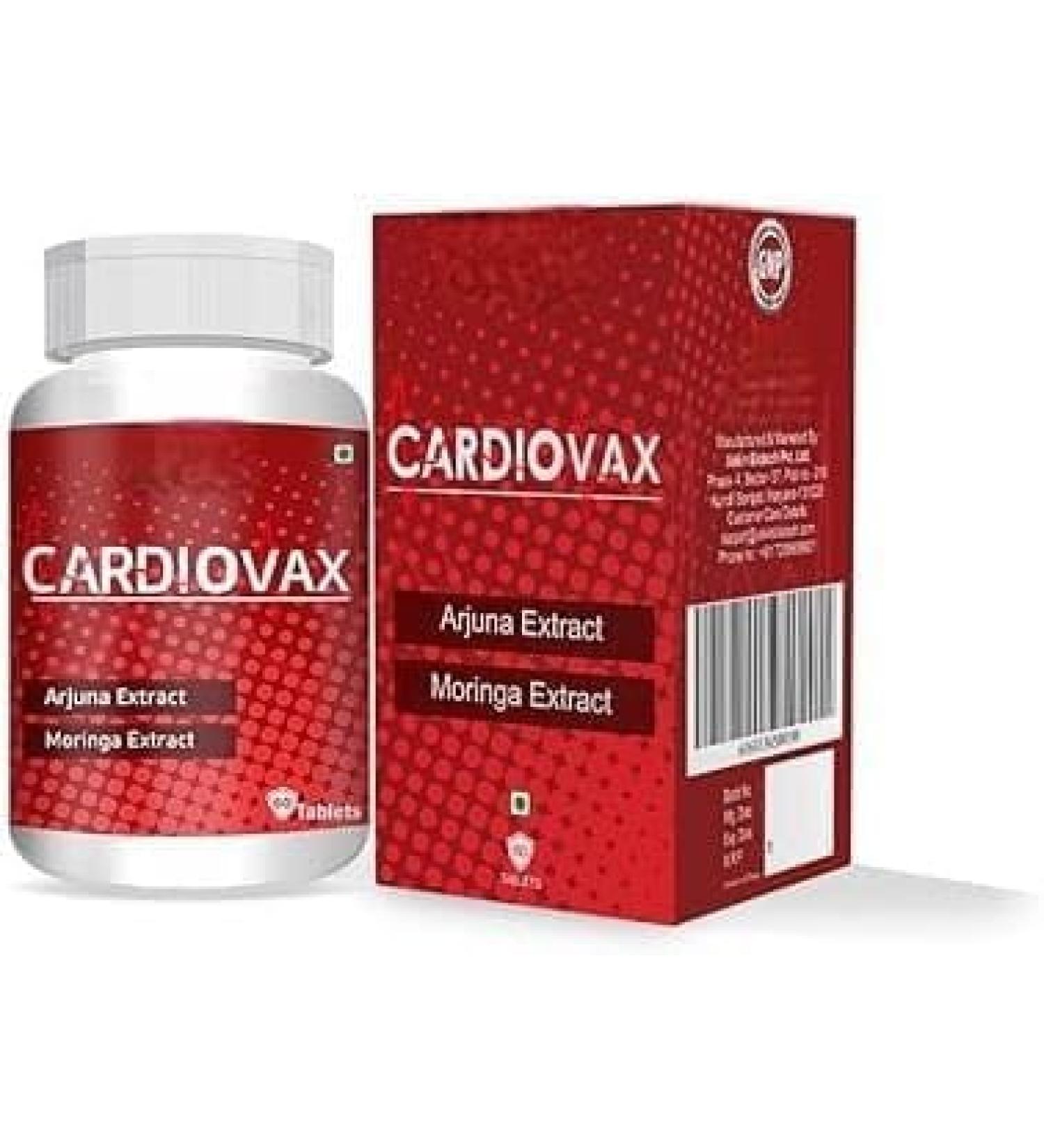 Cardiovax with Coenzyme Q10 Arjuna Extract & Moringa Extract 60 Tablets - Buy Online on GoSupps.com