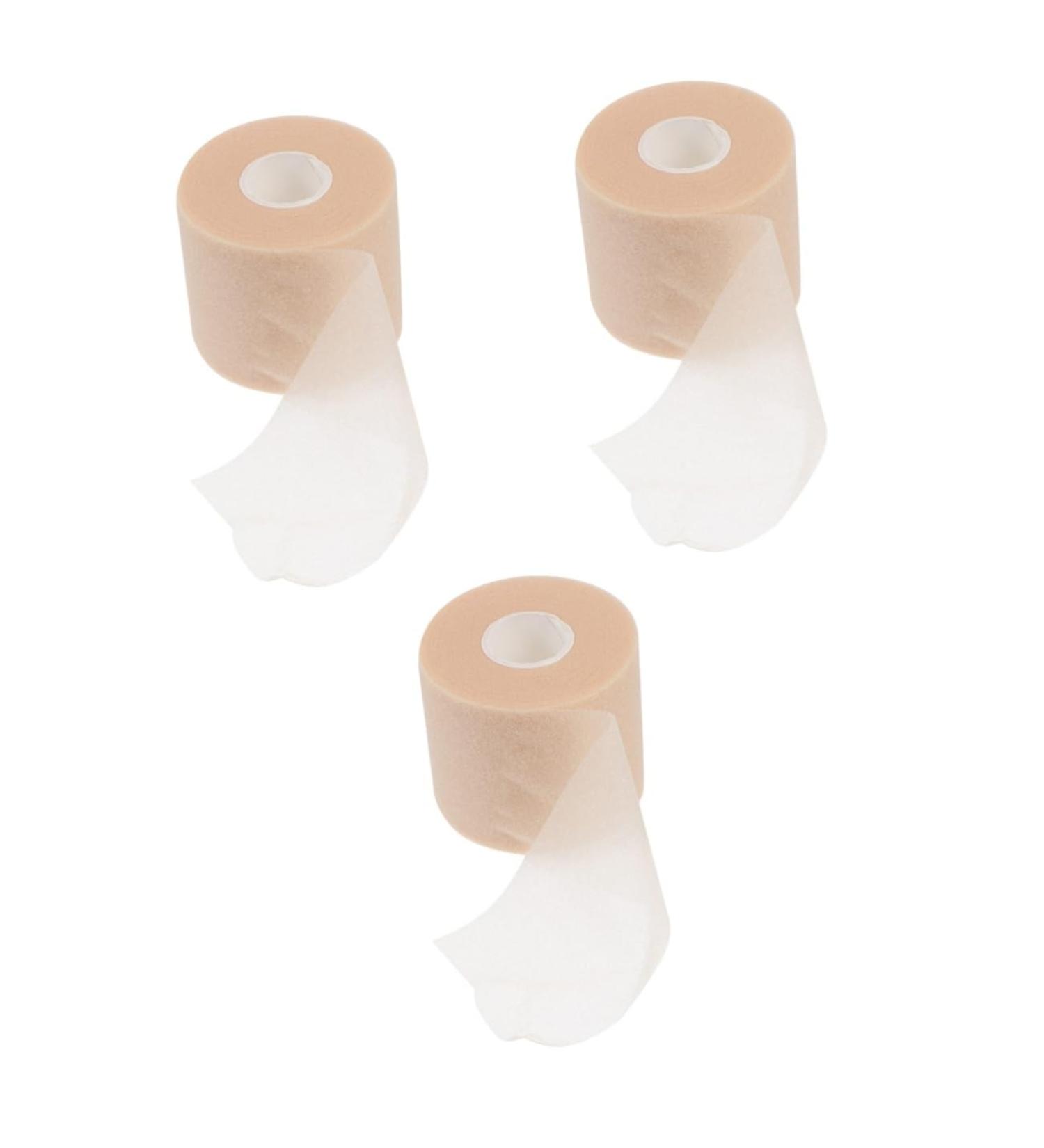 FRCOLOR 3 Rolls Sports Tape - Breathable Athletic Tapes for Shock-Proof Support | Skin Bandage & Wrist Tape - Khaki - 7x7x7cm (3pcs - Buy Online on GoSupps.com