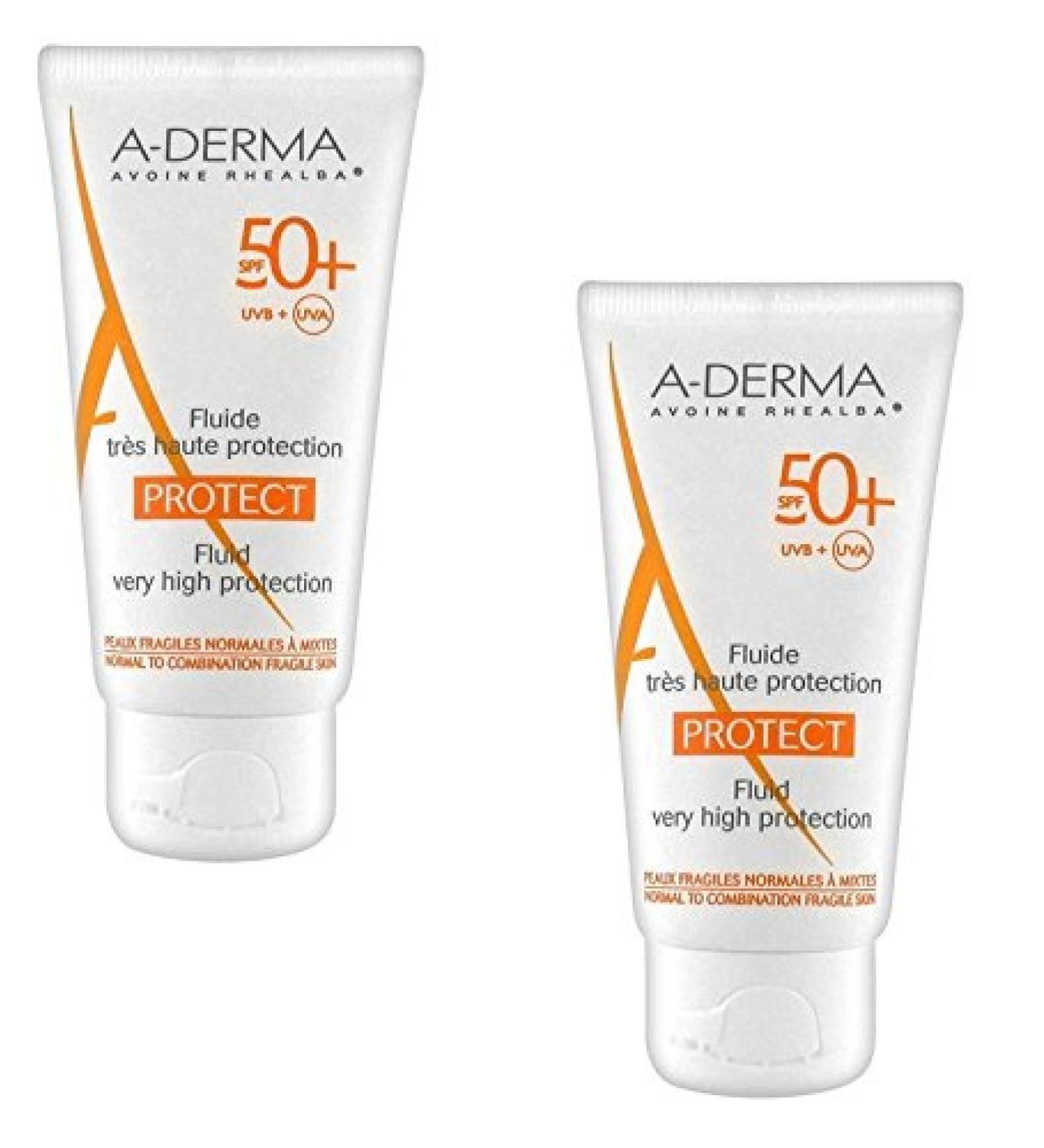 2 A-Derma Protect Fluid Protection High SPF50+ 2 x 40 ml