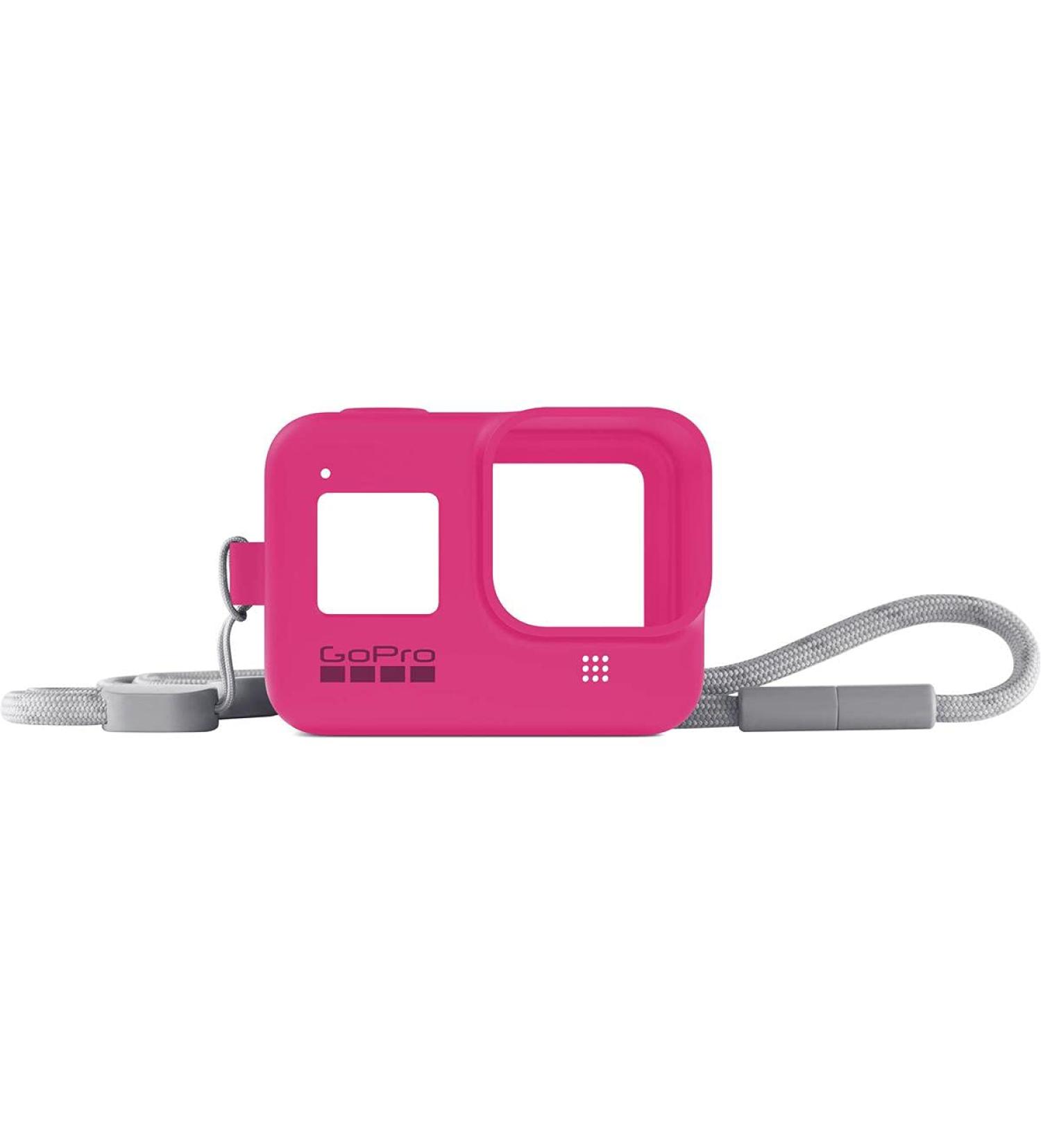 GoPro HERO8 Black Electric Pink Case + Lanyard - Official Accessory for Ultimate Protection - Buy Online on GoSupps.com