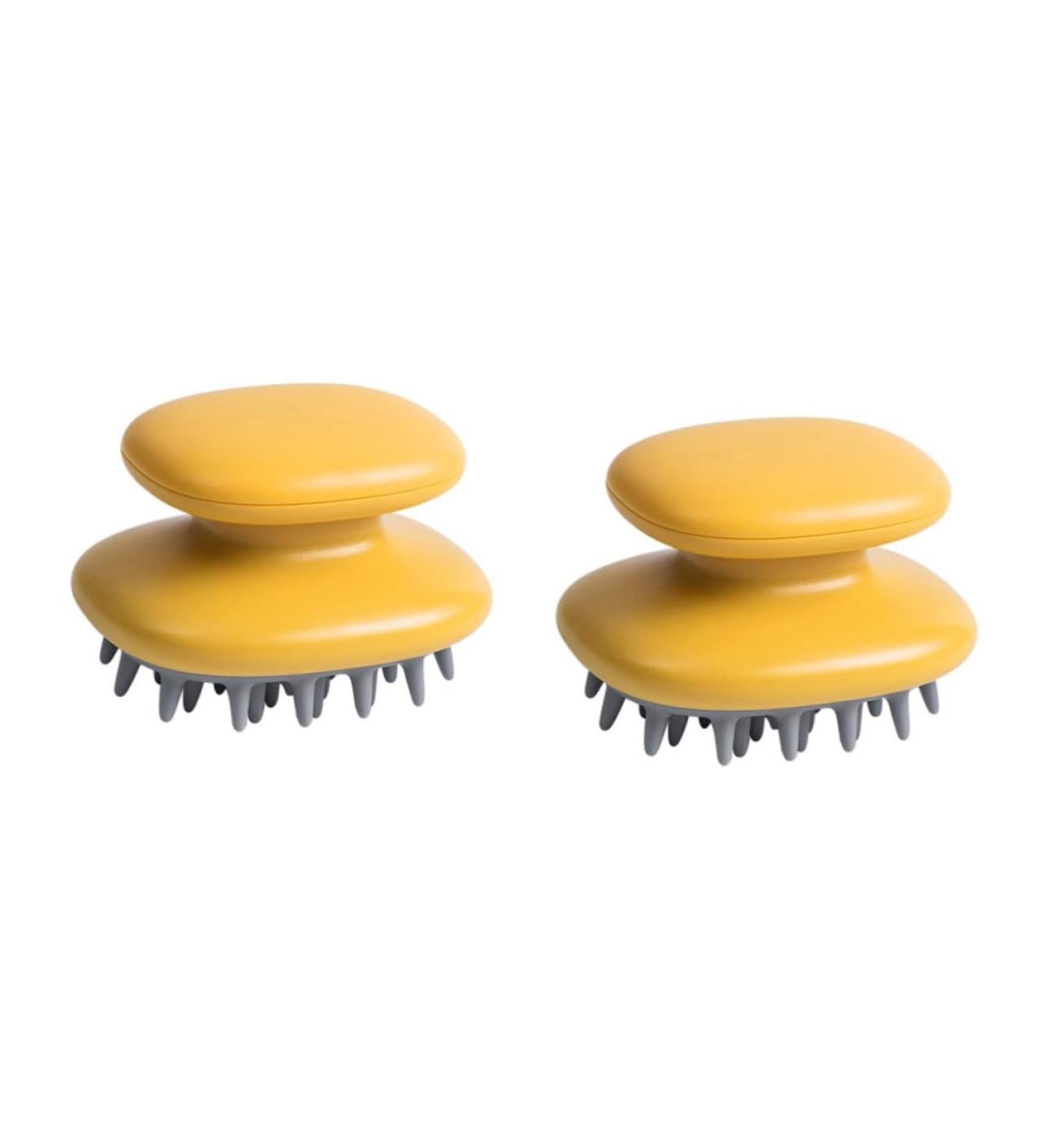 Fomiyes 2-in-1 Silicone Shampoo Massage Comb & Scalp Massager - Ideal for Hair Washing & Helmet Protection - Buy Online on GoSupps.com