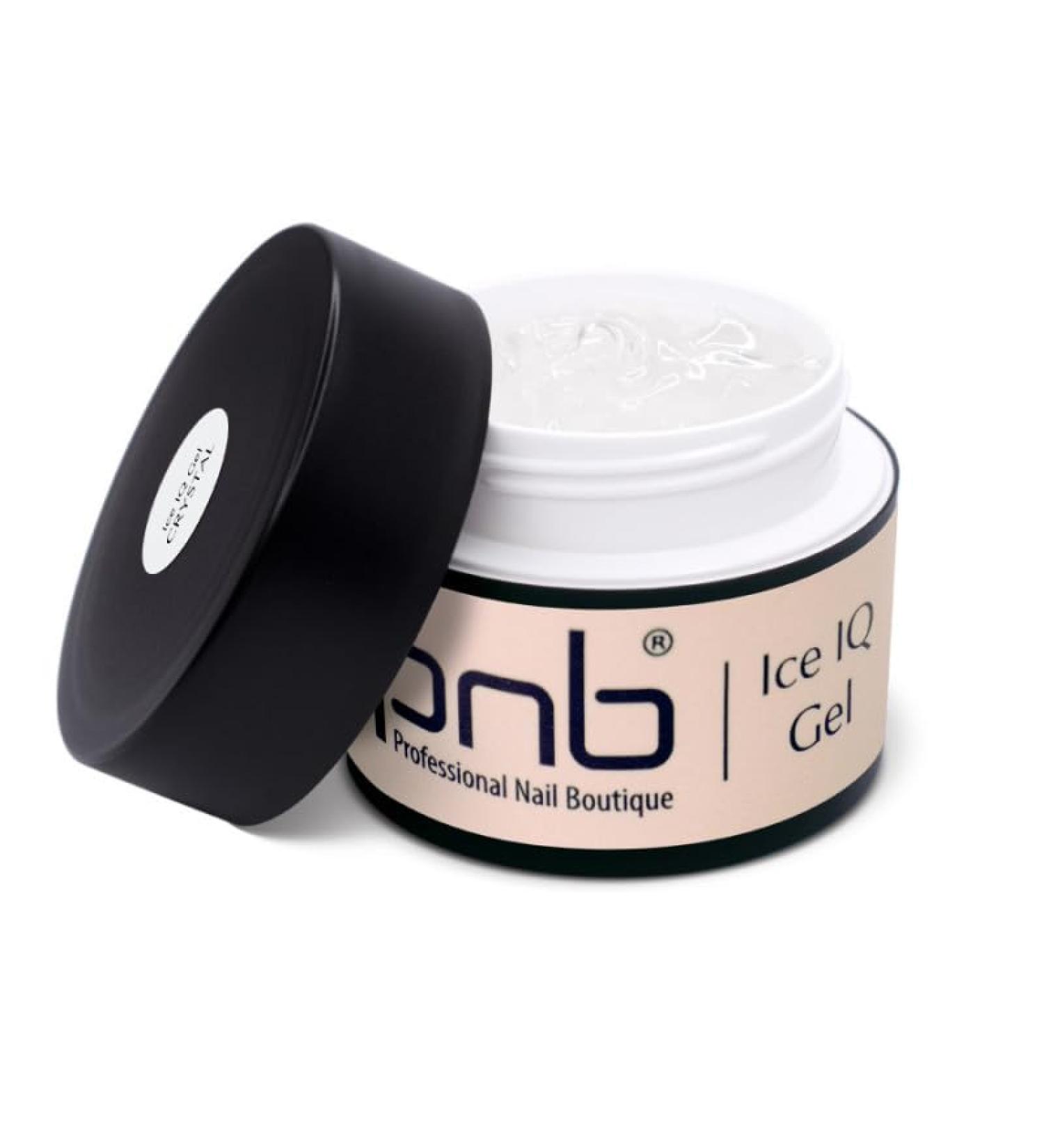 PNB PNB Ice IQ Polygel Nail Gel for Professional Nail Art Strong and Flexible Easy to Use Durable and Easy to Shape Crystal 15ml
