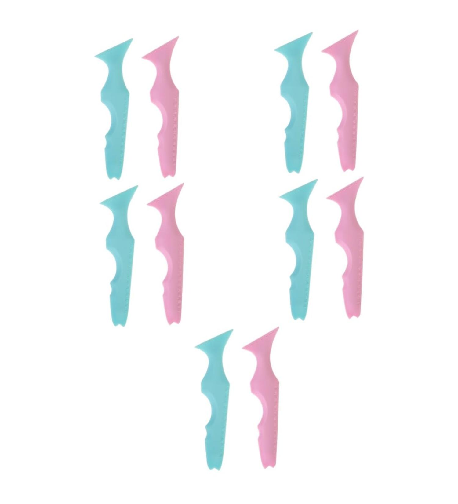 DOITOOL 10 Pcs Silicone Beauty Ruler Eyeshadow Eyelash Mascara Eyeliner Guide Template Sample With Wings - Buy Online on GoSupps.com