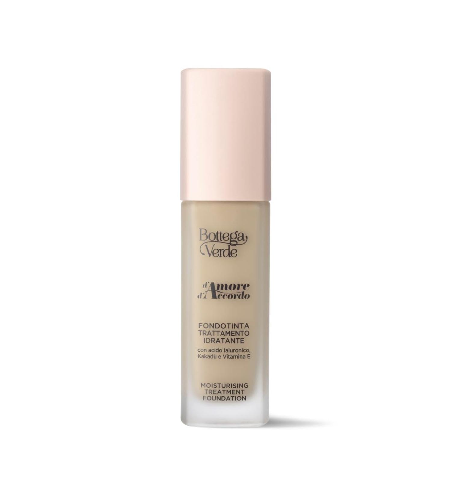 Bottega Verde Bottega Verde - d'Amour d'Accord - 12-hour moisturizing foundation with a blend of hyaluronic acid kakadu and vitamin E (30 ml) - apricot