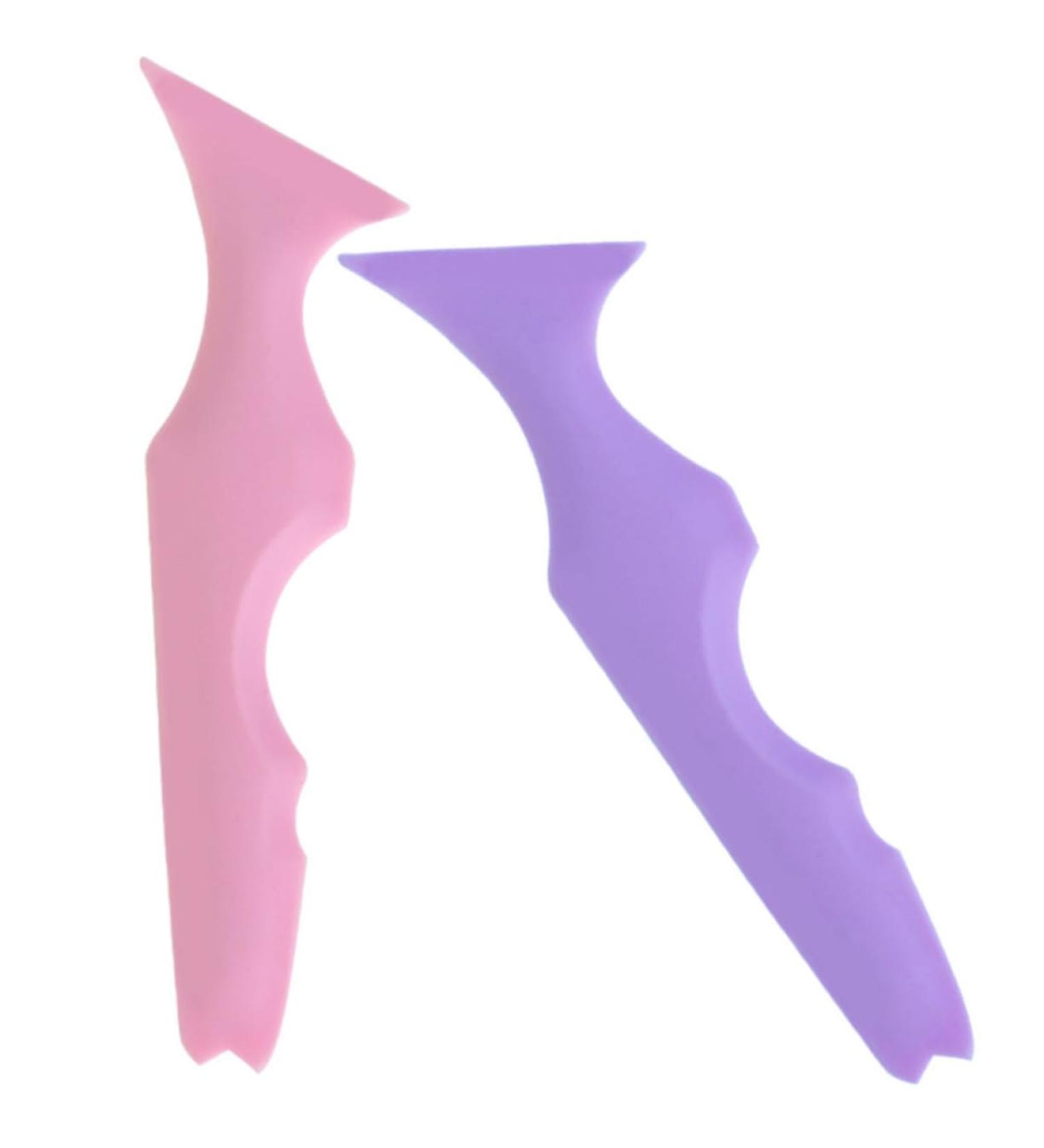 FRCOLOR 2pcs Silicone Beauty Ruler Lip Liner Eye Shadow Marscara Shadow Guide Template Eyelash Tool Face - Buy Online on GoSupps.com