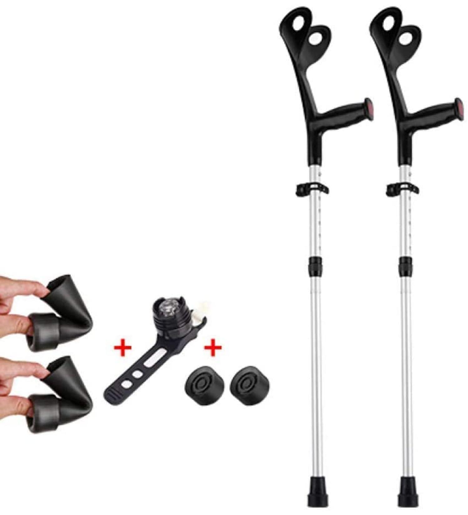 Forearm Crutches Adjustable Forearm Crutches - Lightweight Crutches with Open Cuff - Comfortable Wrist Handle Adjustable Standard and Tall Adults Lightweight Aluminum Lightweight Arm Crutch Journey - Buy Online on GoSupps.com