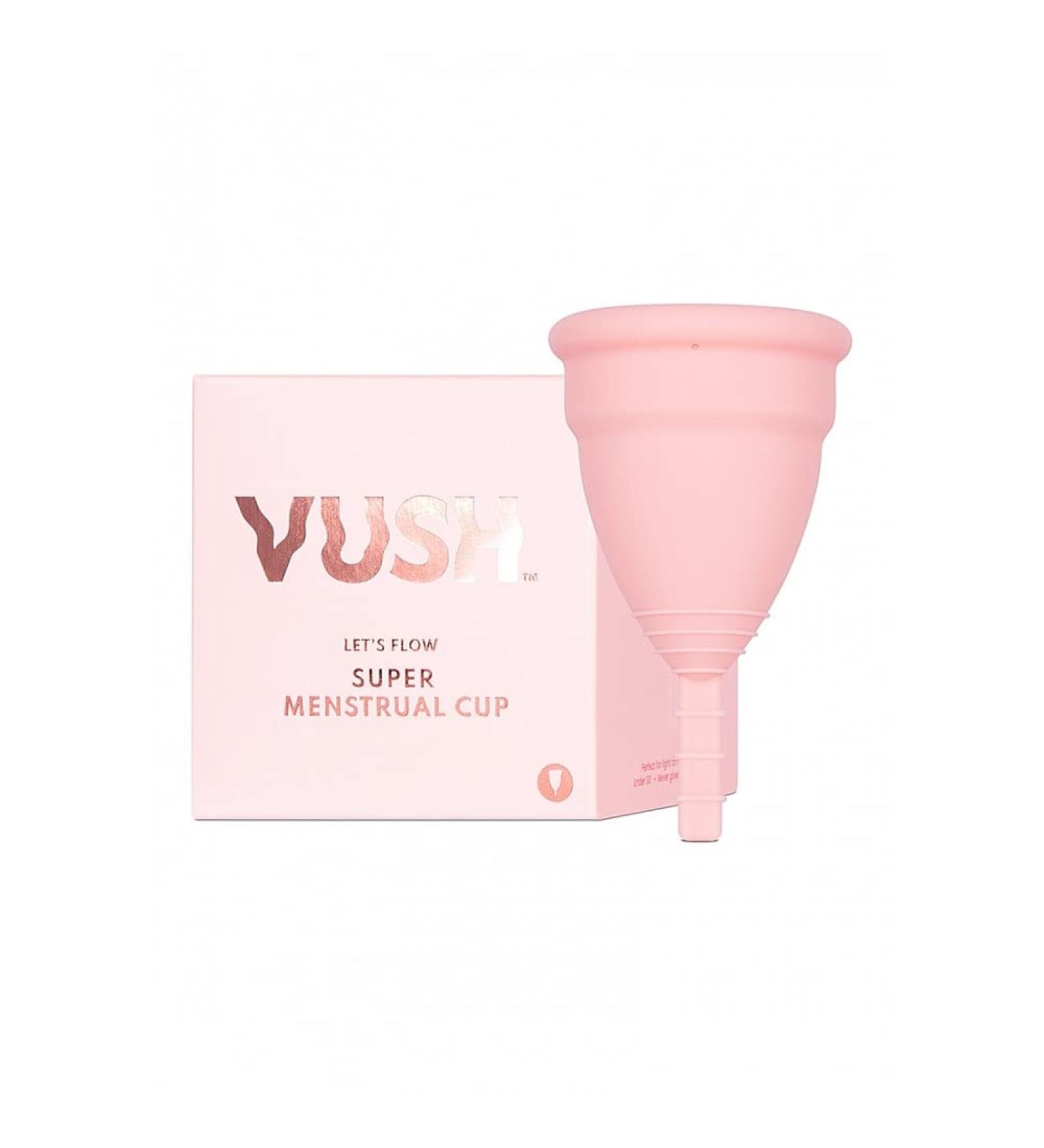 Vush Menstrual Cup - Pink One Size | Eco-Friendly & Comfortable Period Solution | International Shipping - Buy Online on GoSupps.com