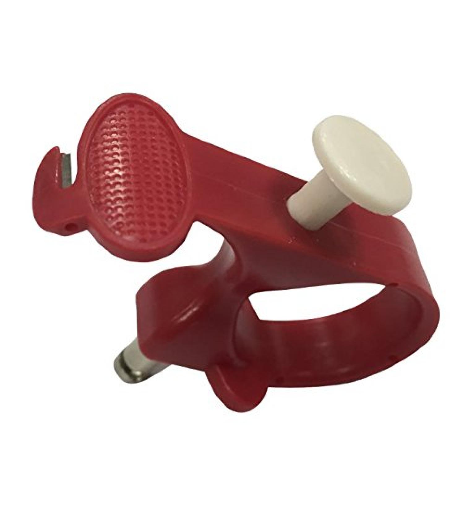 3-in-1 Needle Puller with Thread Cutter & Thimble Shield - Red | Quilting & Sewing Craft Tools - Buy Online on GoSupps.com