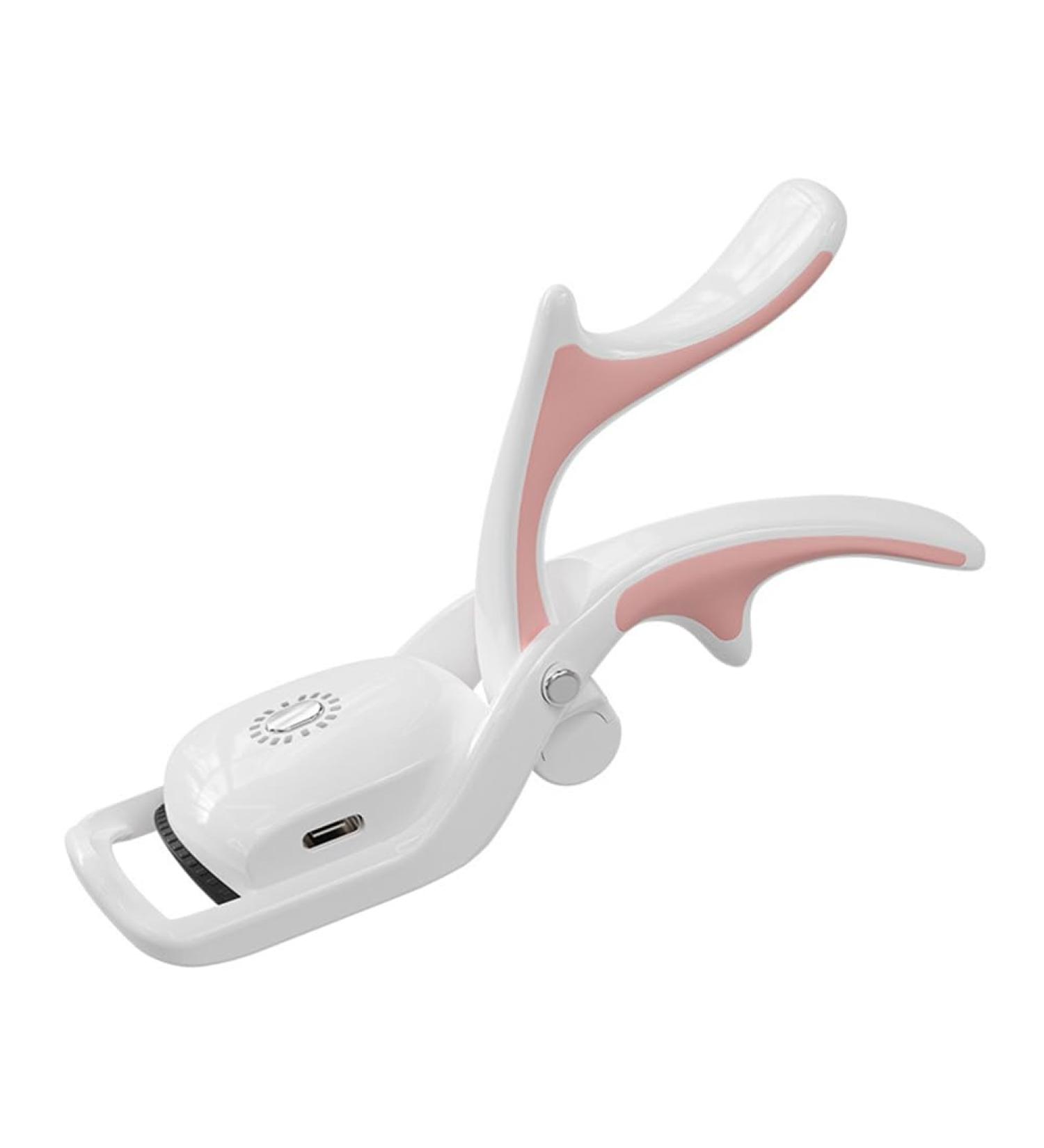 Heated Eyelash Curler USB Rechargeable Heated Eye Lash Curler With Comb 3 Heating Modes White - Buy Online on GoSupps.com