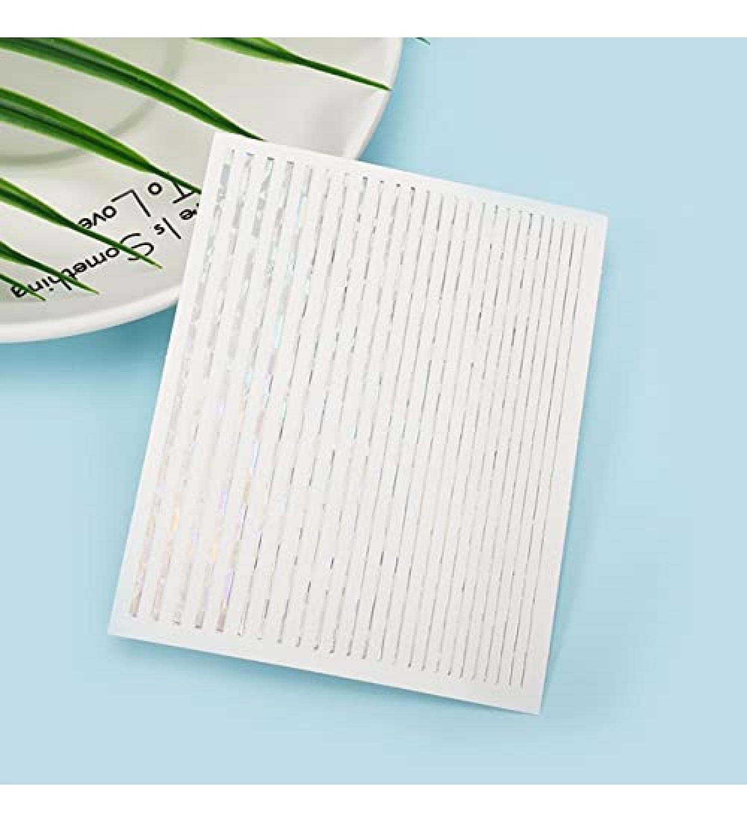 3 Sheet Stripe Gold Curve 3D Adhesive Nail Art Striping Tape Lines-Striping Tape for Nail Art-Nail Striping Tape Foil-Nail Striping Tape Thick-Nail Striping Tape with Dispenser-Self-Adhesive DIY Nail Art Tape 2 - Buy Online on GoSupps.com