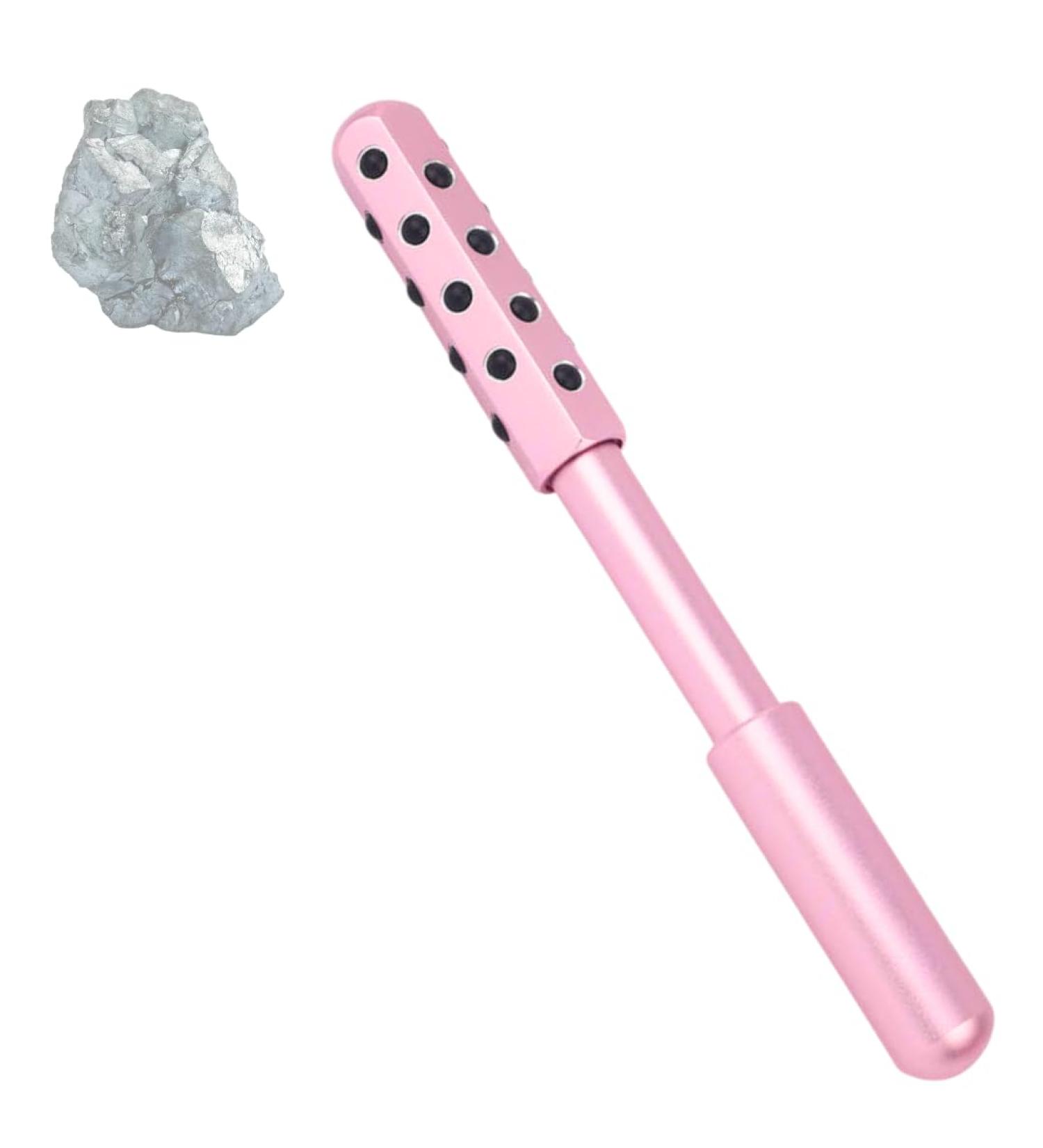 Radiance Roll 24 Germanium Stone Roller | Holistic Skincare for Improved Circulation | Uplift Massaging Beauty - Rose Gold - Buy Online on GoSupps.com