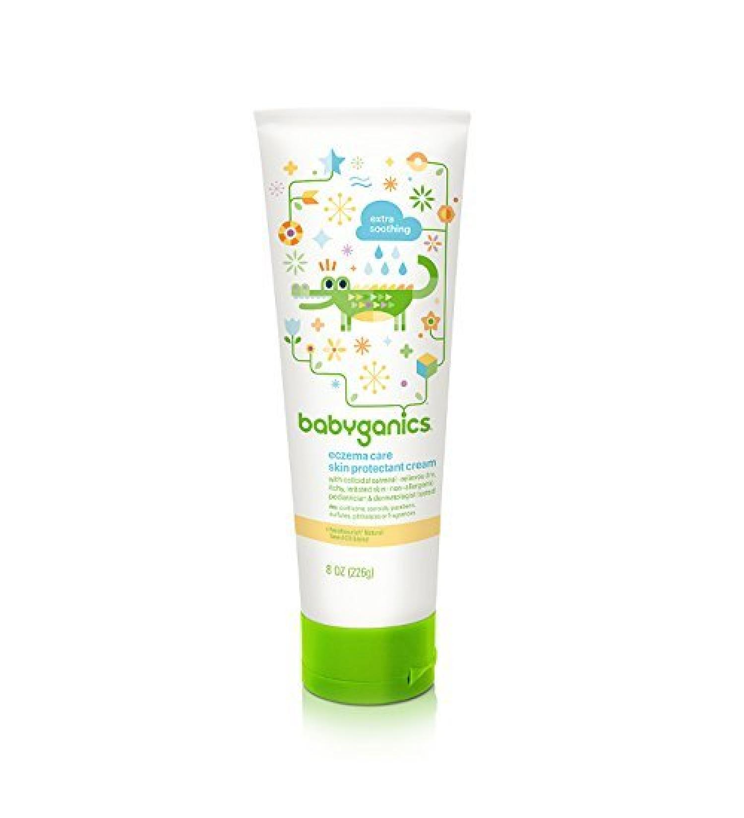 BabyGanics - Moisturizing Eczema Care Skin Protectant Cream Bye Bye Dry Fragrance Free - 8 oz. Value Size