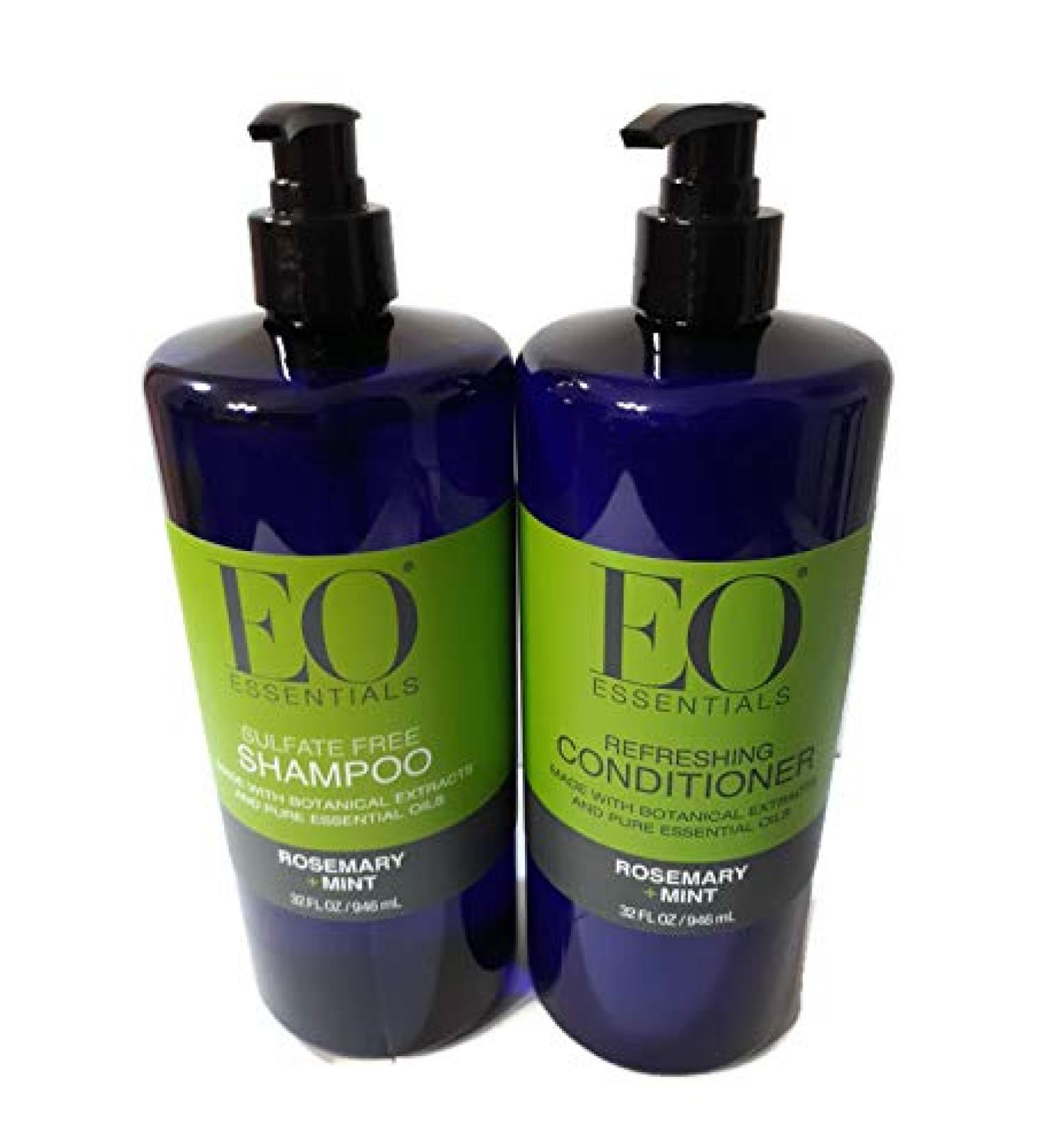 EO Essentials Rosemary Mint Shampoo & Conditioner Set - Sulfate Free | International Shipping - Buy Online on GoSupps.com