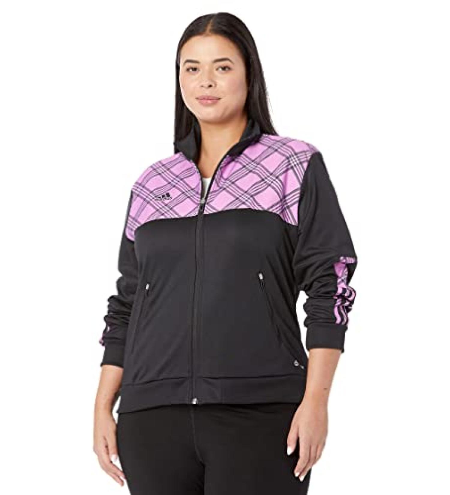 adidas Women's Tiro Track Jacket XL - Black/Pulse Lilac | Lightweight & Stylish - Buy Online on GoSupps.com