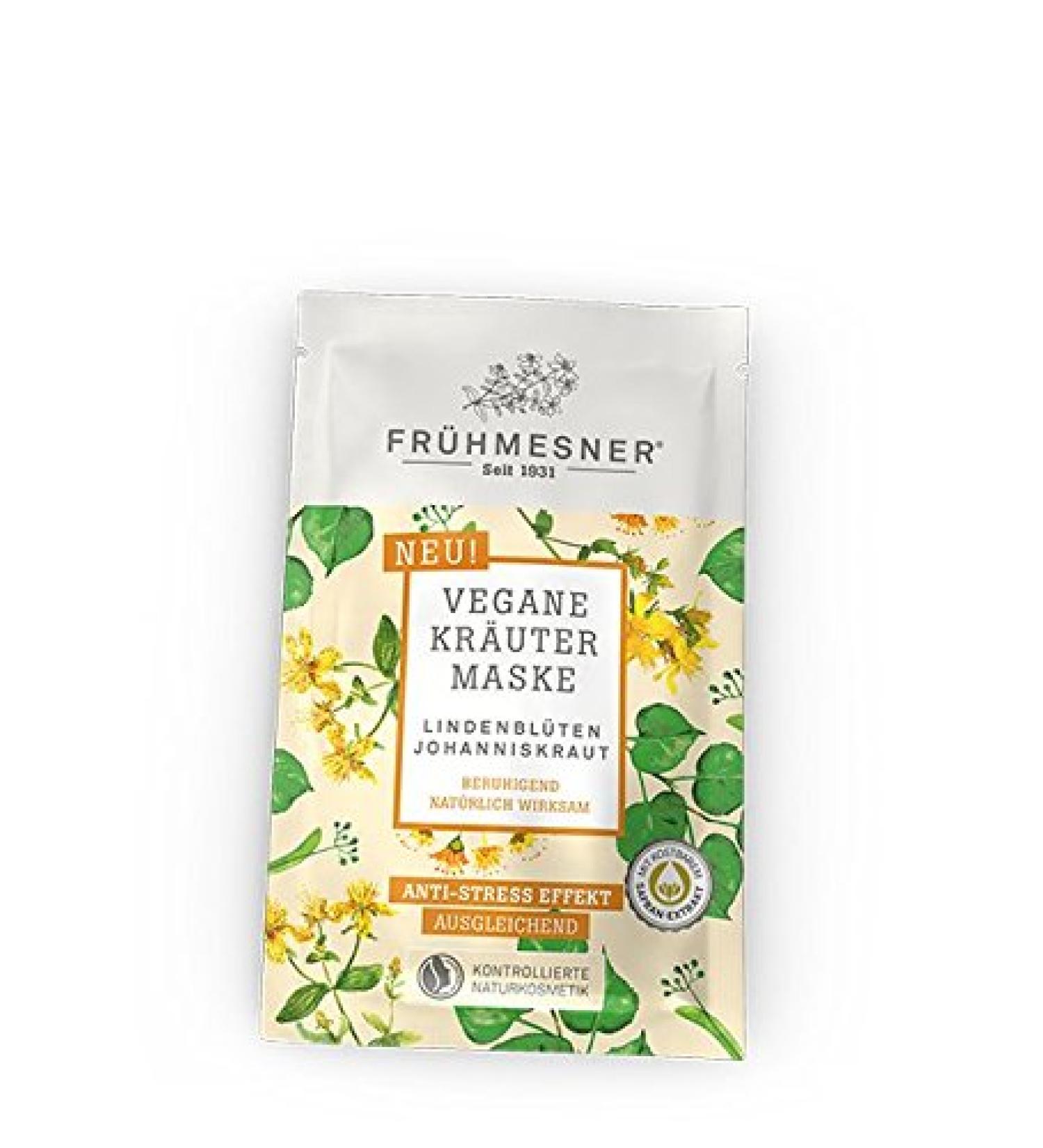 Fr hmesner vegan herbal mask linden blossom + St. John s wort 2 x 5 g