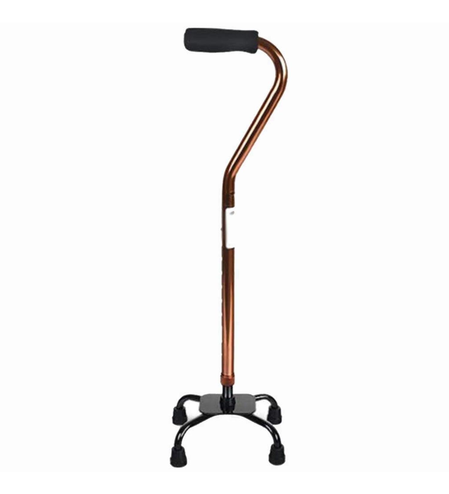 ATHUAHLR LRVTREC Crutches Old Man's Cane Four-Legged Cane Light Crutches Crutches Anti-Skid Retractable Canes (Color : A) (Color : B)