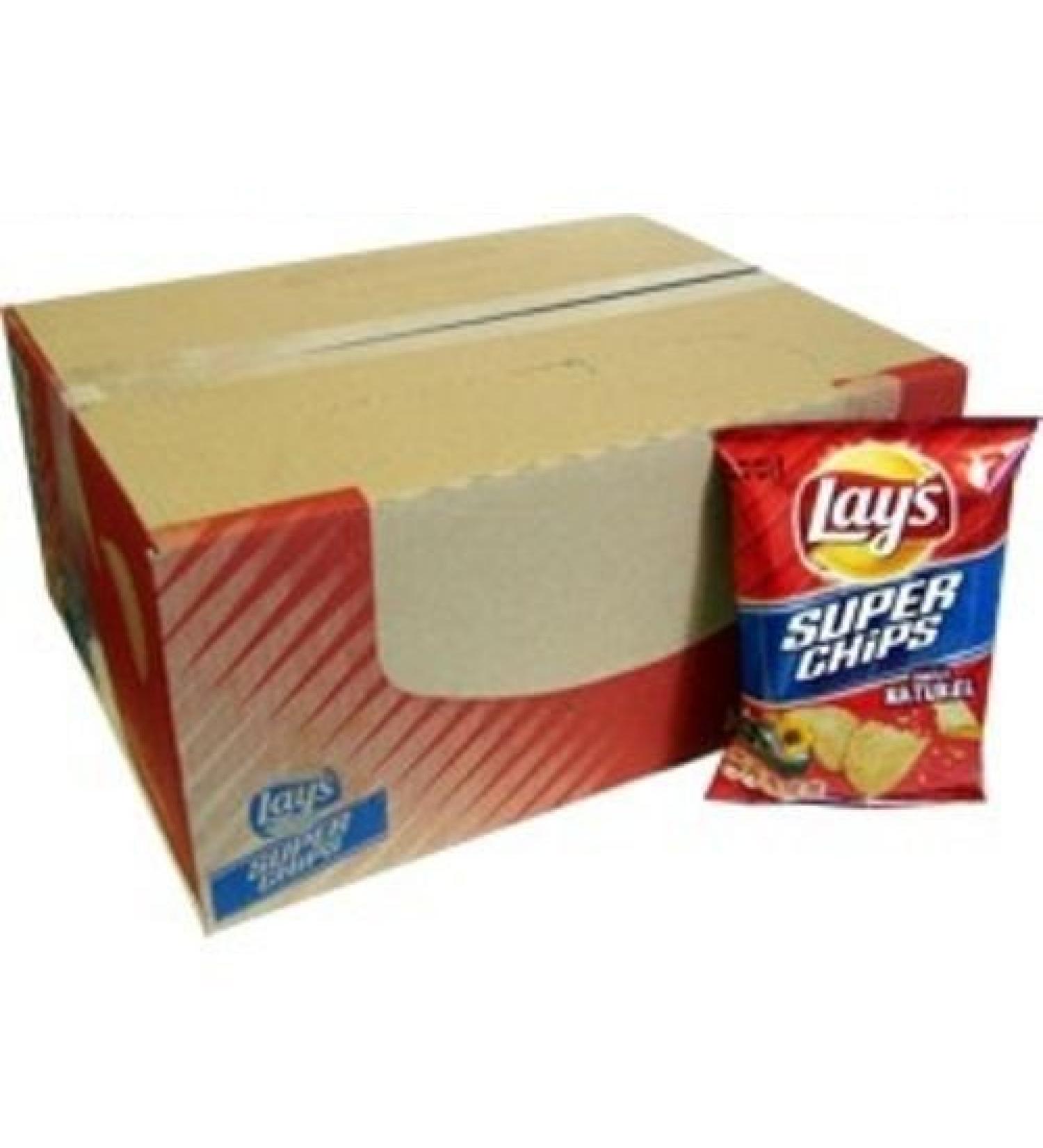  Lay's Lays Holland Super Chips 'Natural' 20 x 40g (Riffel Chips) - Buy Online on GoSupps.com