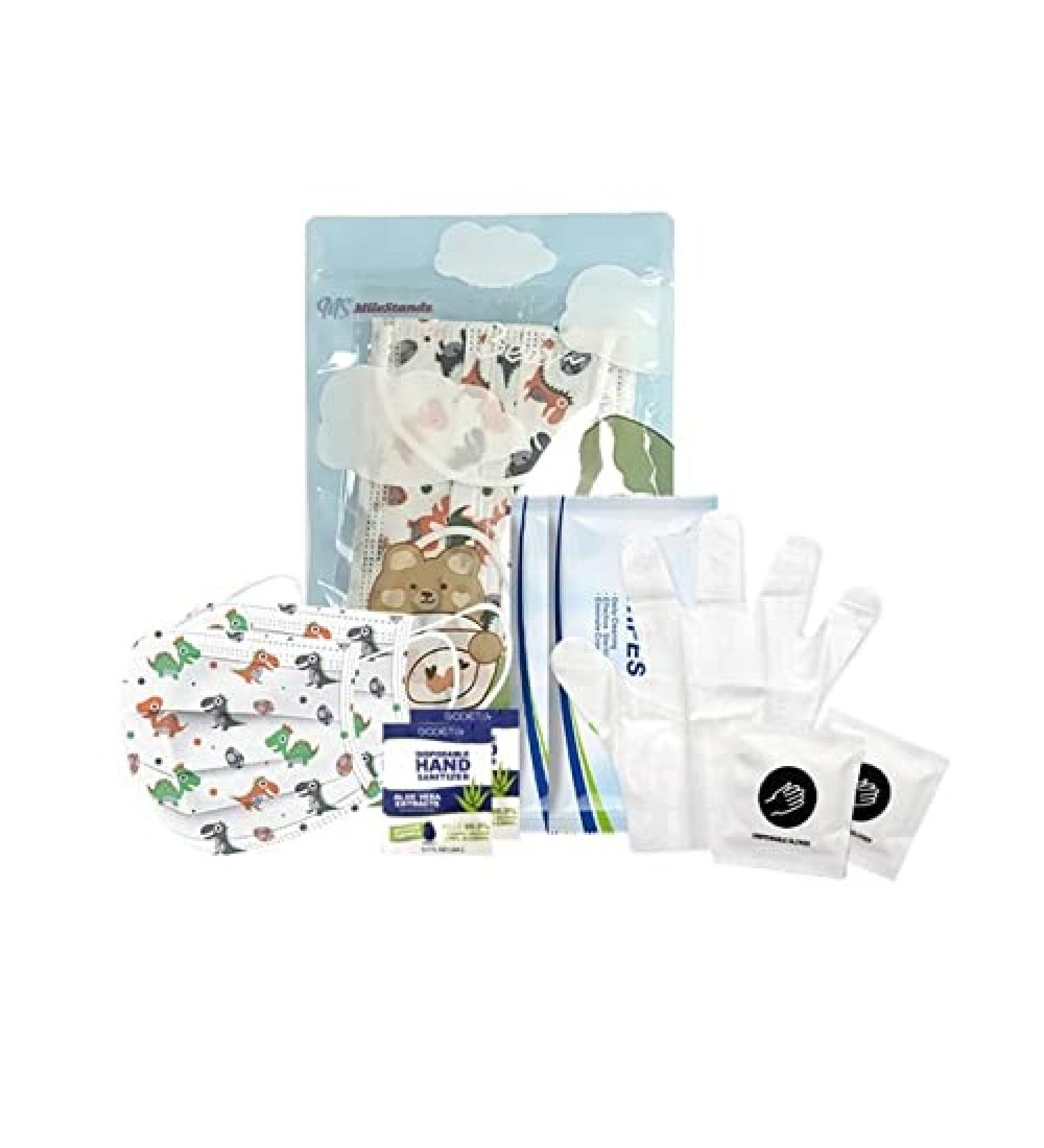 Milestands Personal Kid's PPE Kit Blue Green Pink Purple - Buy Online on GoSupps.com