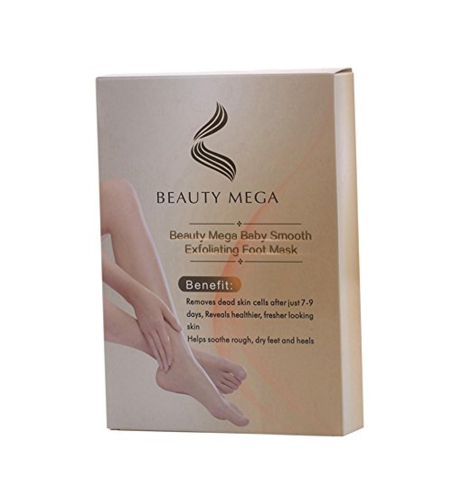Beauty Style Home Use Foot Peel Mask Exfloliating Callus Remover (2 Pairs Per Box)