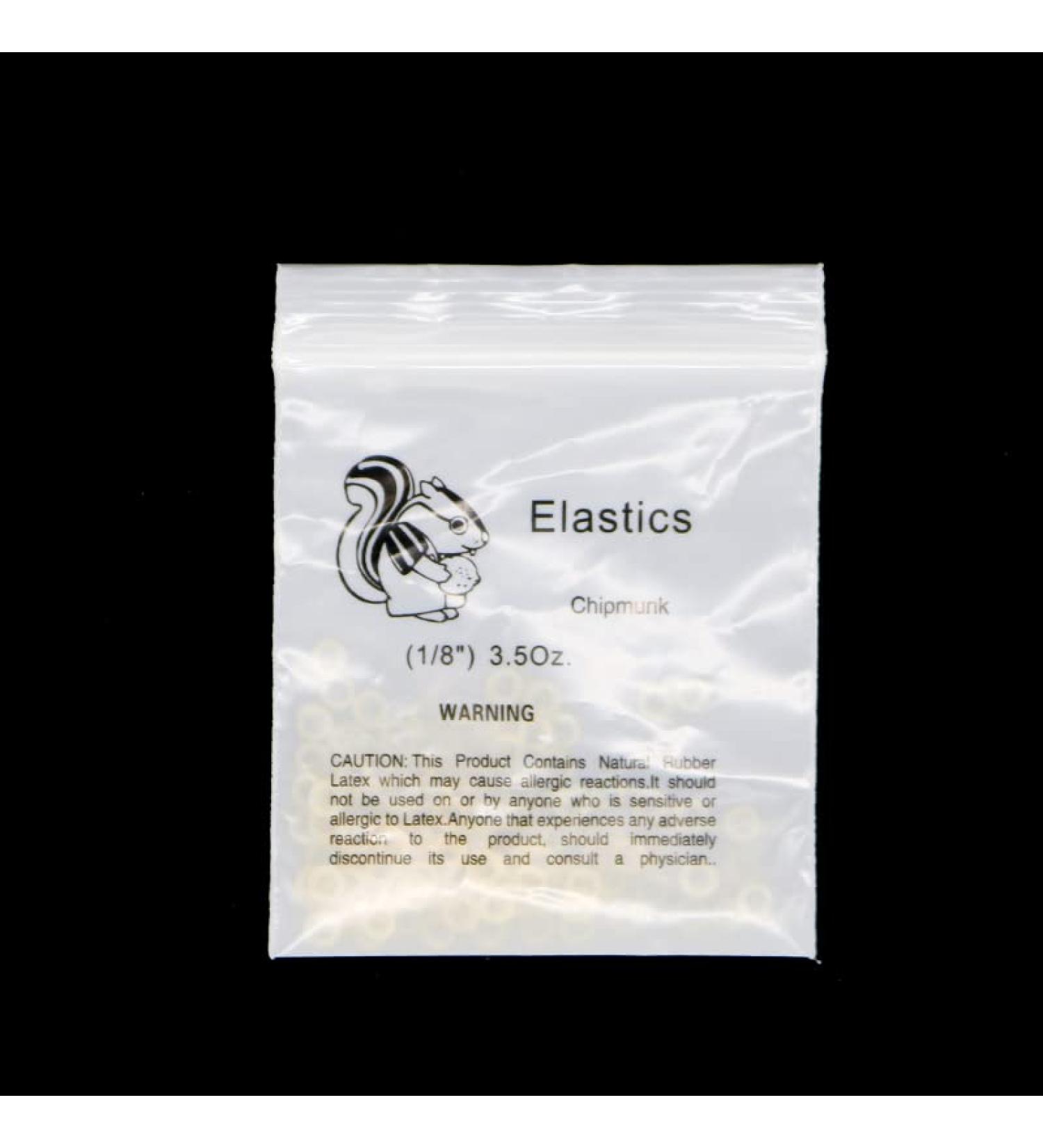 Superdental Orthodontic Elastic O-Rings 3.5oz Heavy Rubber Bands for Braces - 10 Bags (1/8) - Chipmunk - Buy Online on GoSupps.com