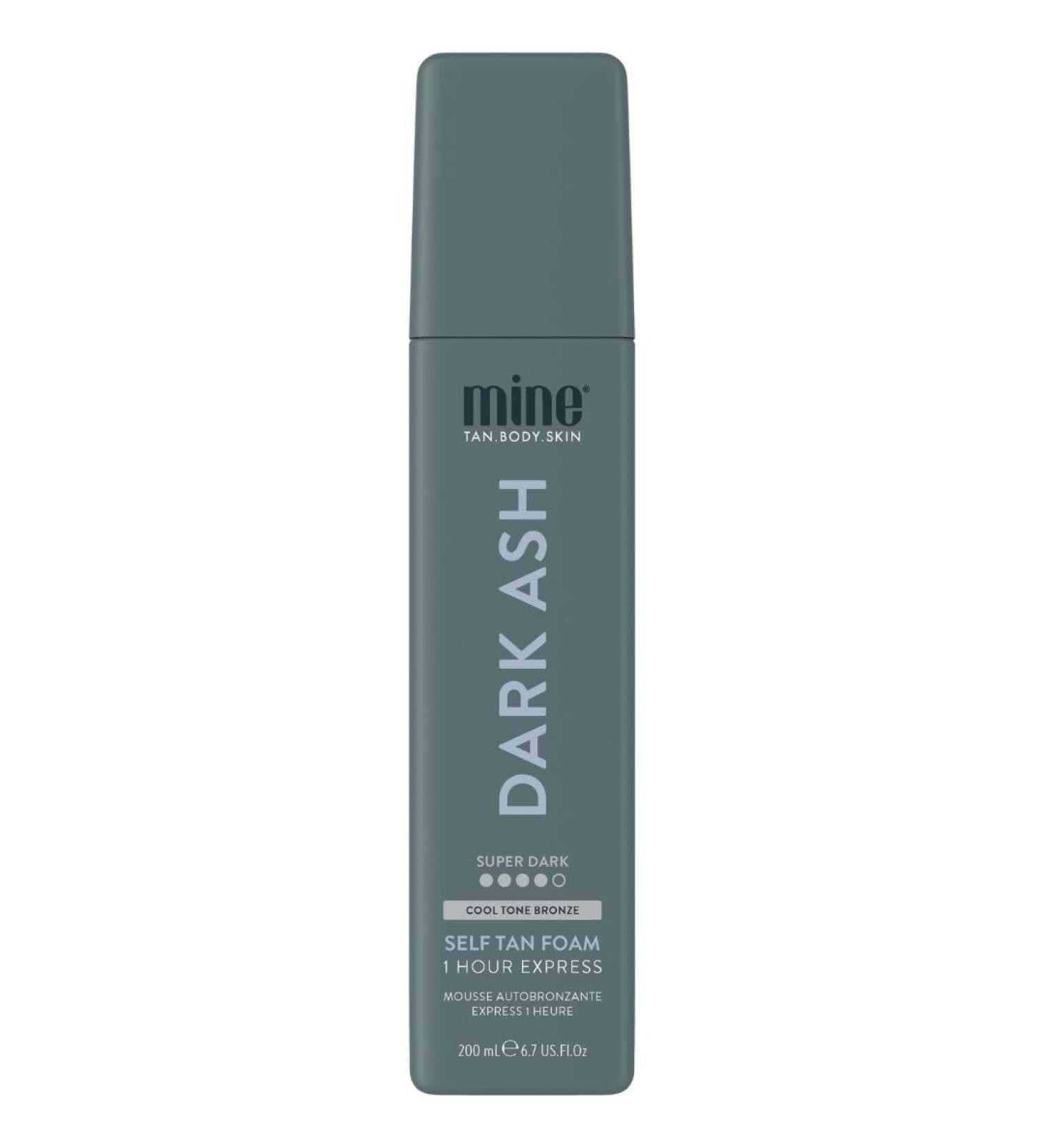 Minetan Dark Ash Self Tan Foam | Intense Dark Brown Tanning Foam for Fair & Pink Undertones | 1 Hour Express | Vegan & Paraben Free | 6.7 Fl Oz - Buy Online on GoSupps.com