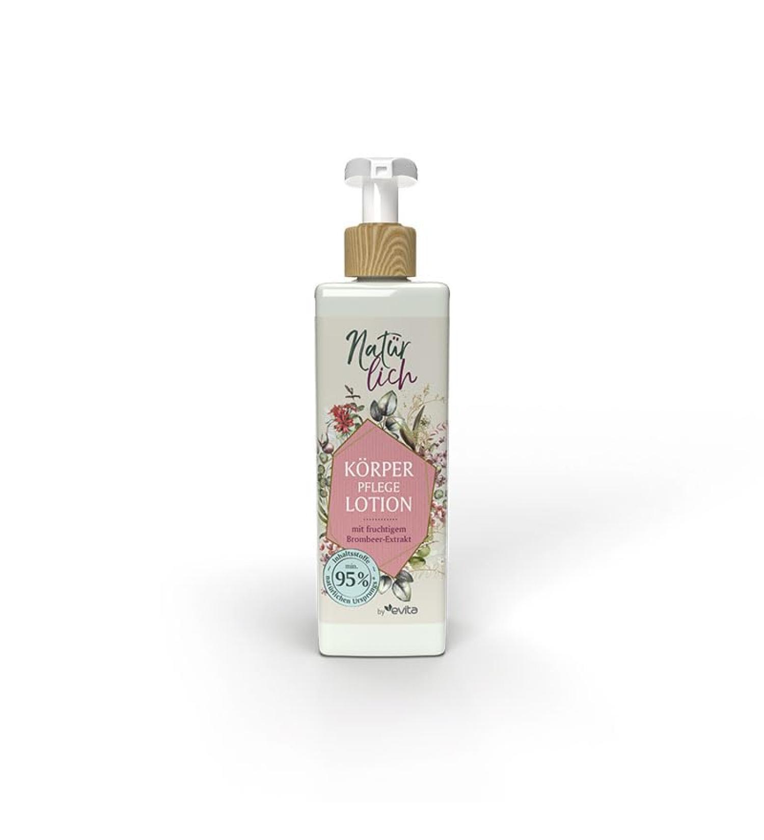 Nat rlich by Evita Body Care Lotion - 150 ml with Fruity Blackberry Extract | Rich Moisturizing Formula for All Skin Types - Shop Internationally! - Buy Online on GoSupps.com