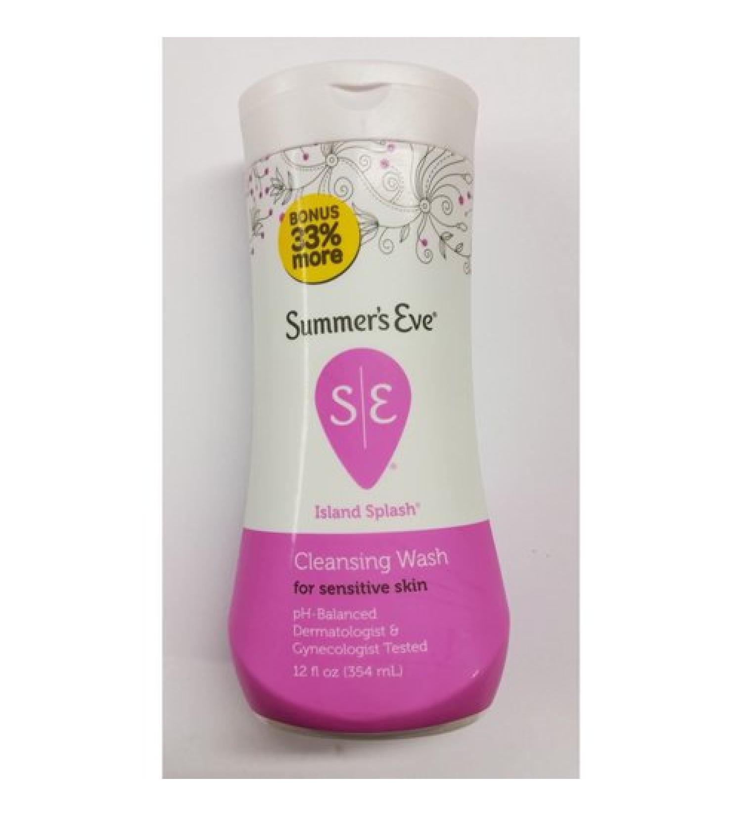 Summer Eve Wash Island Splash Cleansing Wash 12 Ounces