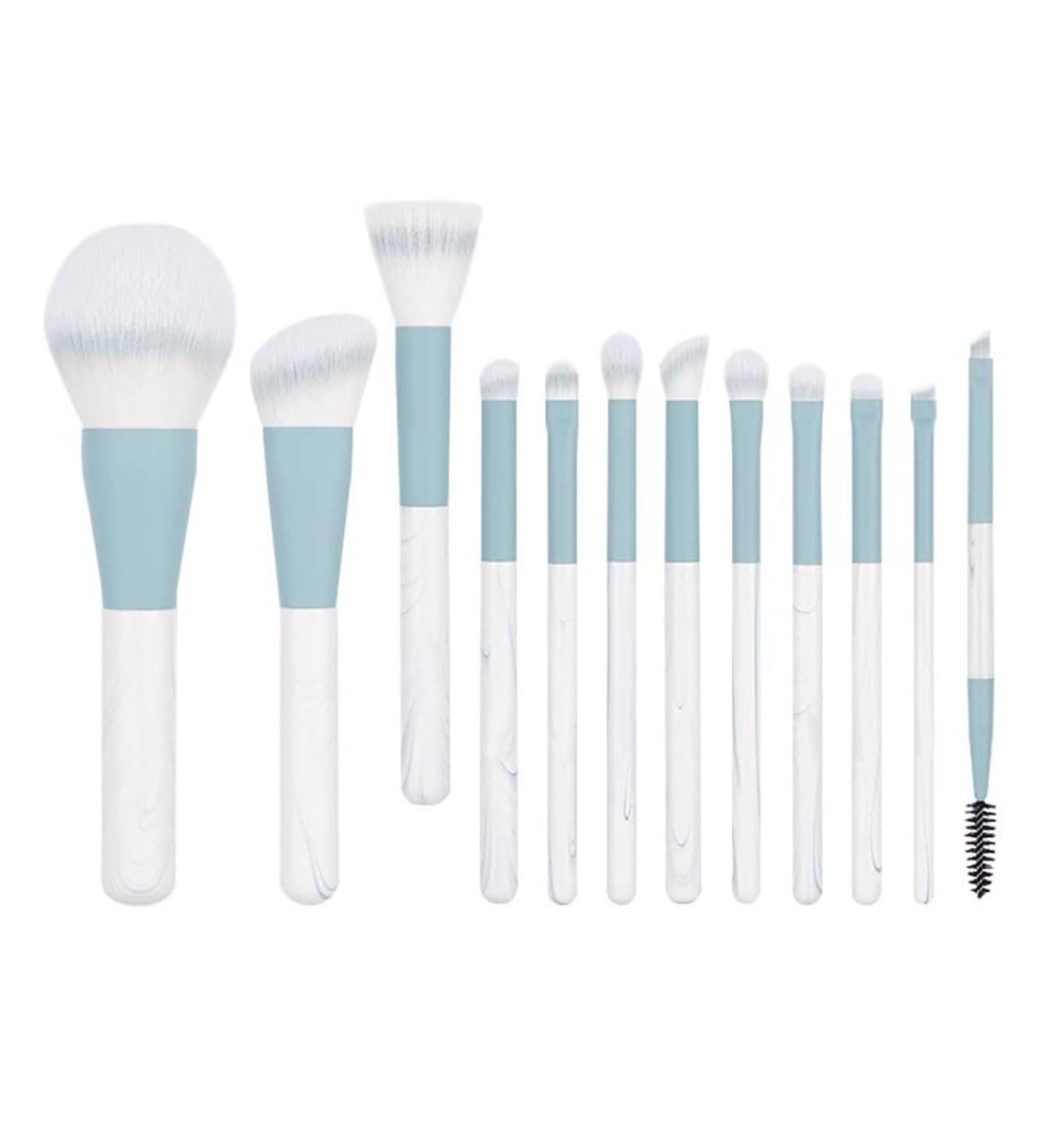 MADALIAN Makeup Brush Set - 12 Soft Bristles with Blush Brush & Organizer Bag for Flawless Makeup Application - International Shipping Available - Buy Online on GoSupps.com
